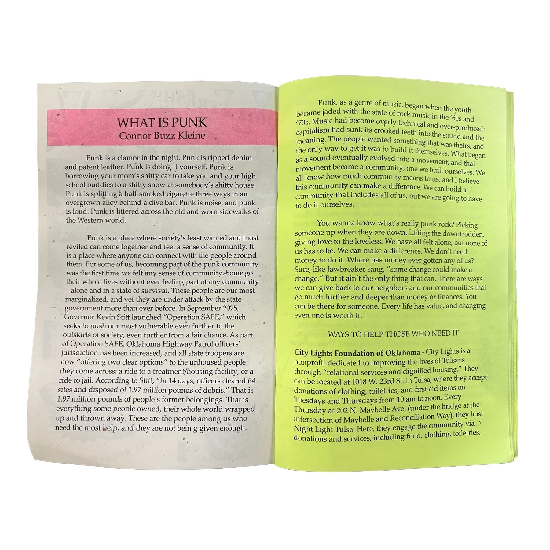  Punk &amp; Post-Punk Book Club Zine - Issue #2  Excerpt  2025 