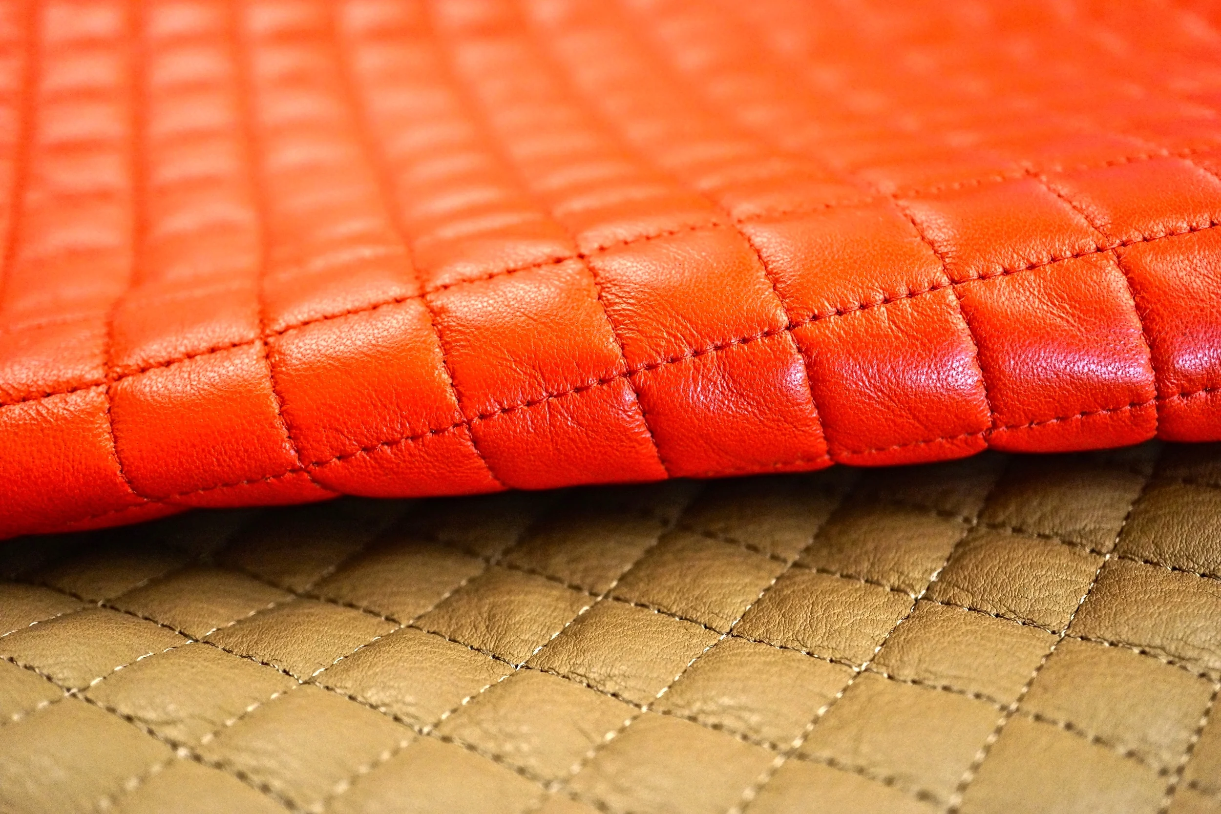 custom quilted leather