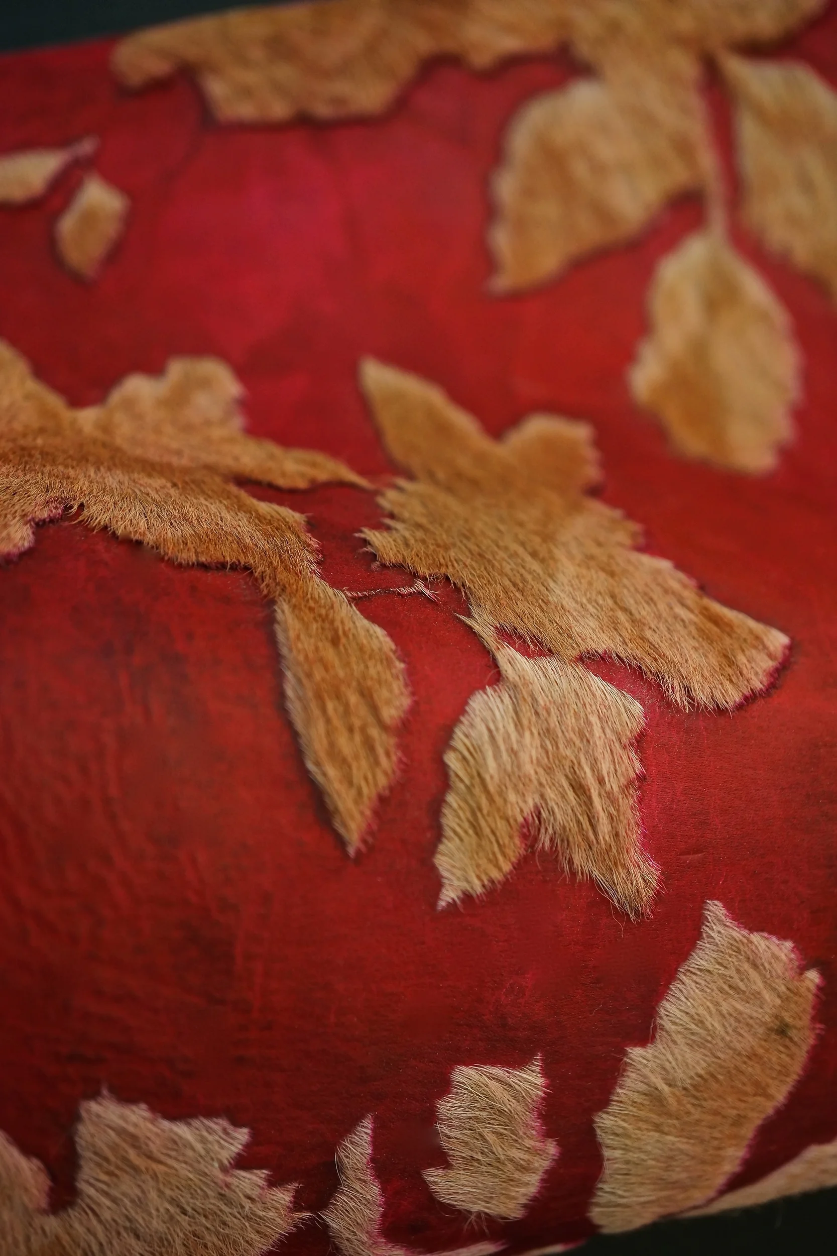 custom etched floral with hand tinted background