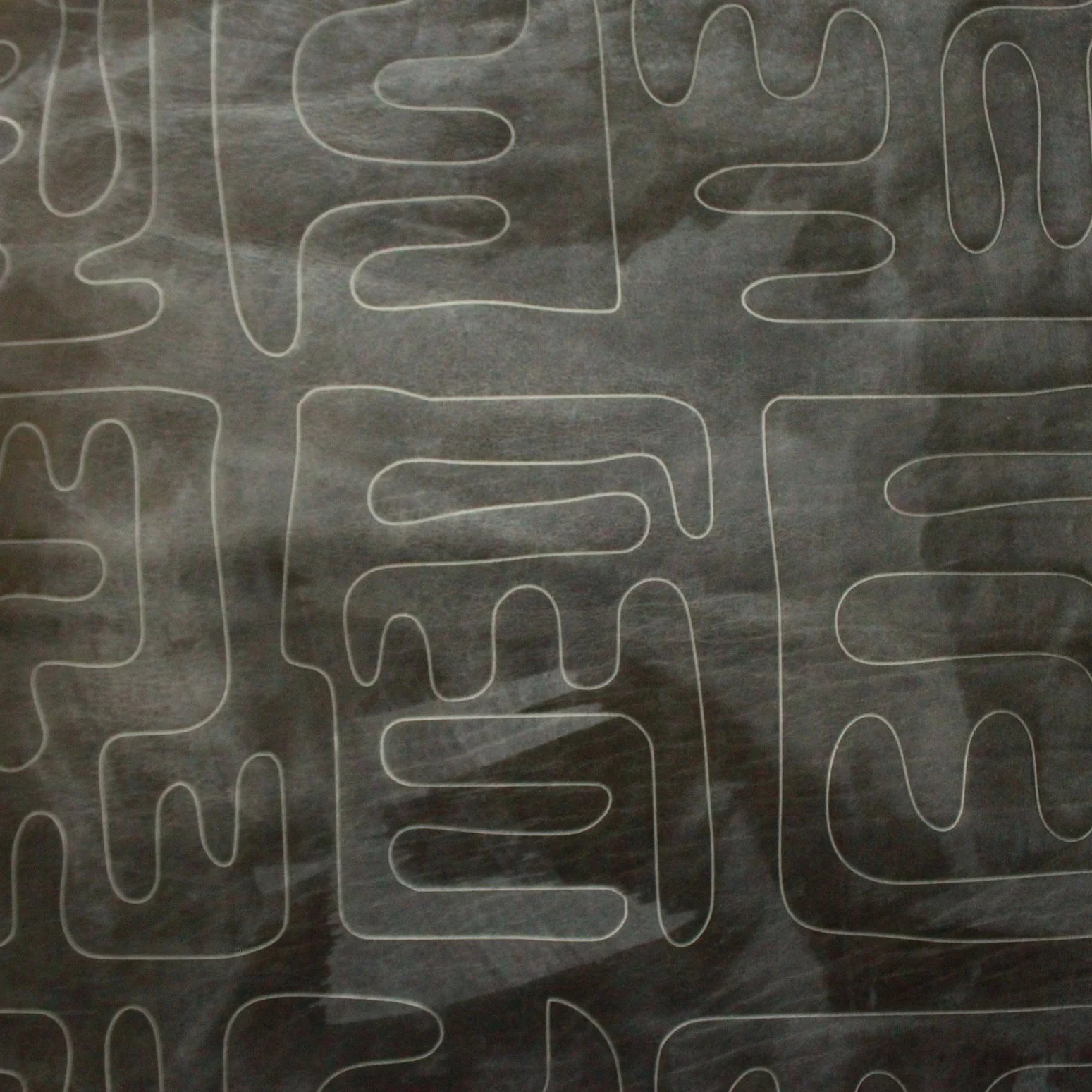 etched ascot leather in pharlap with white squeegee finish