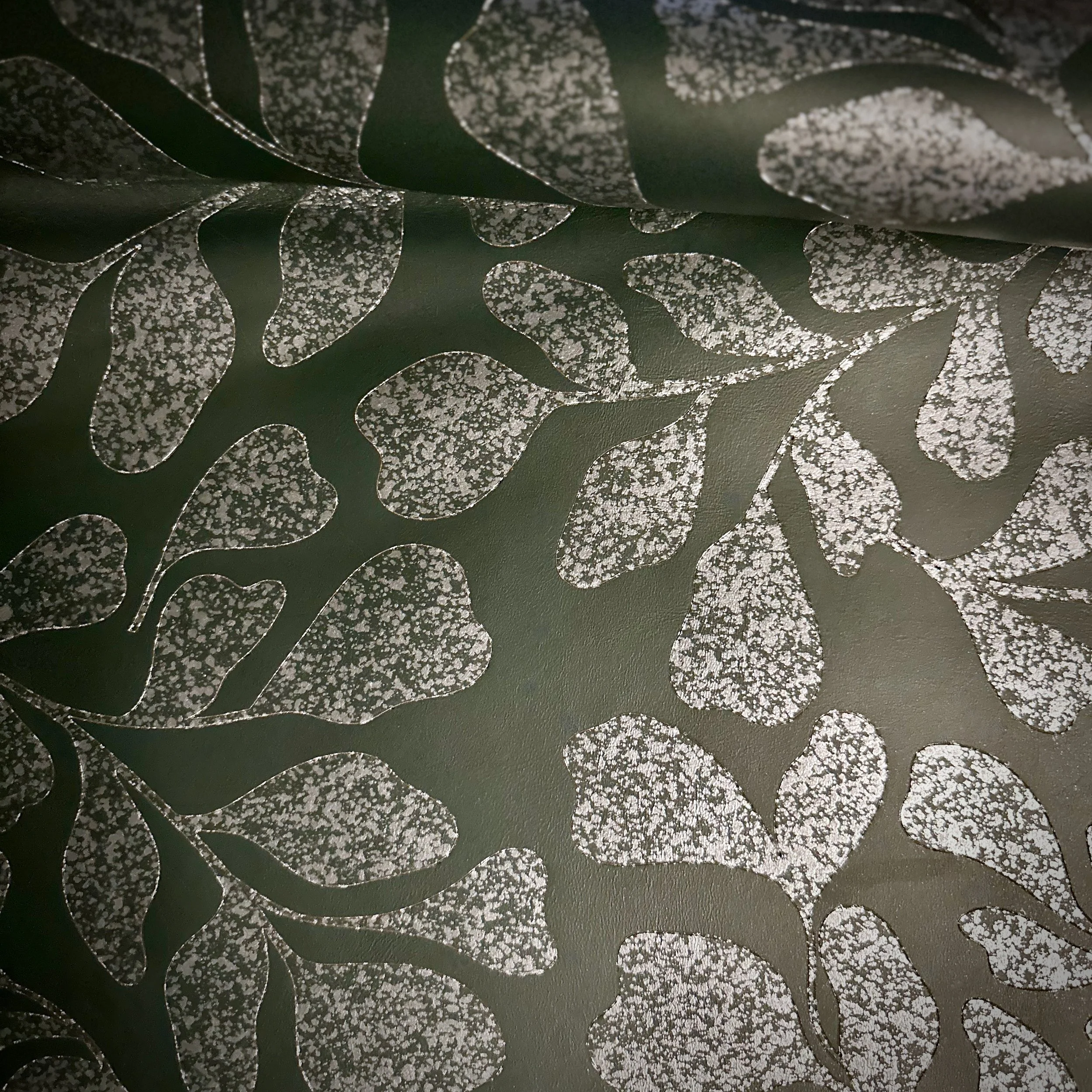 stencil etched on custom green with Galileo silver paint