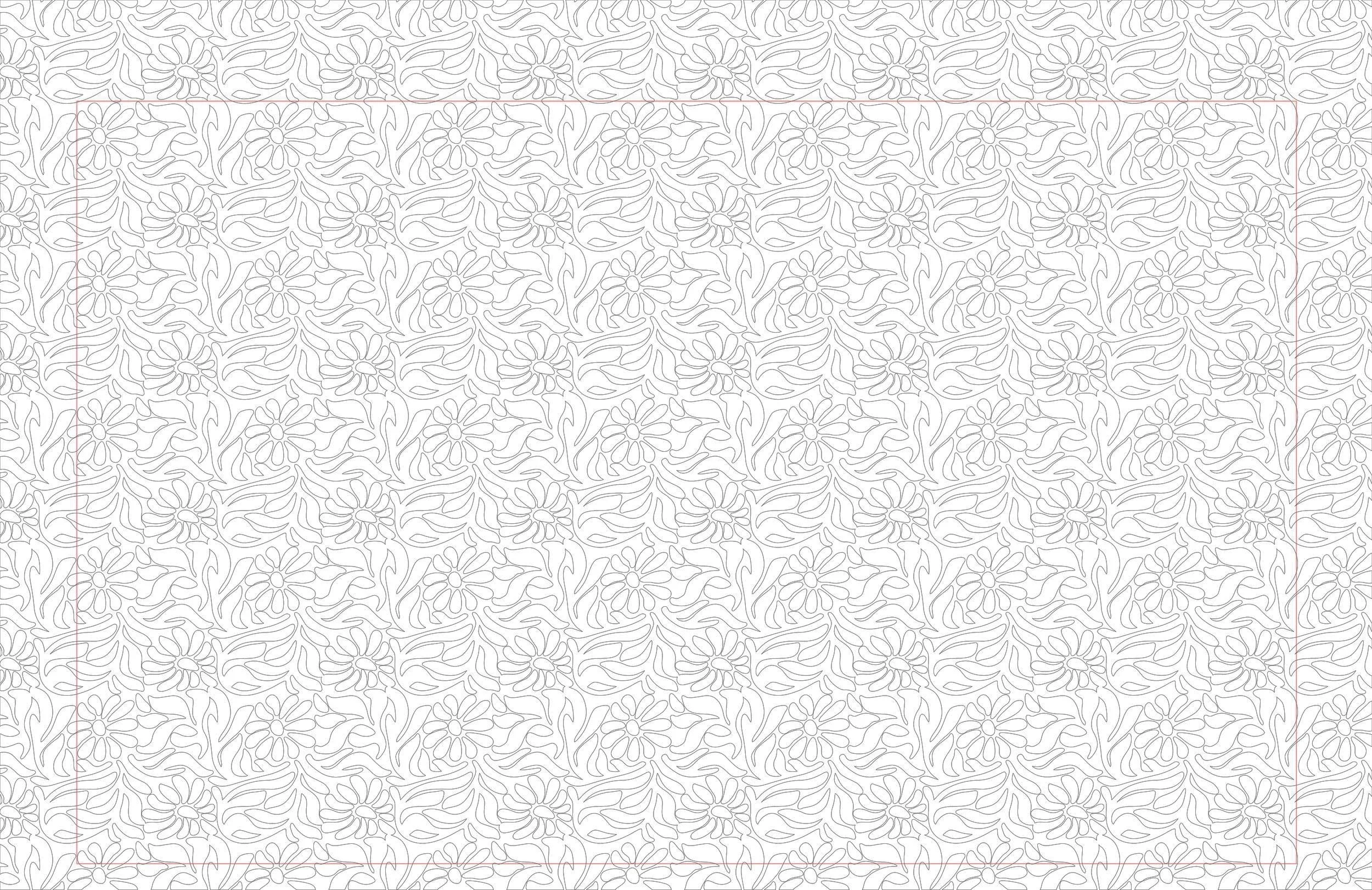 approximate layout at 30" x 48"