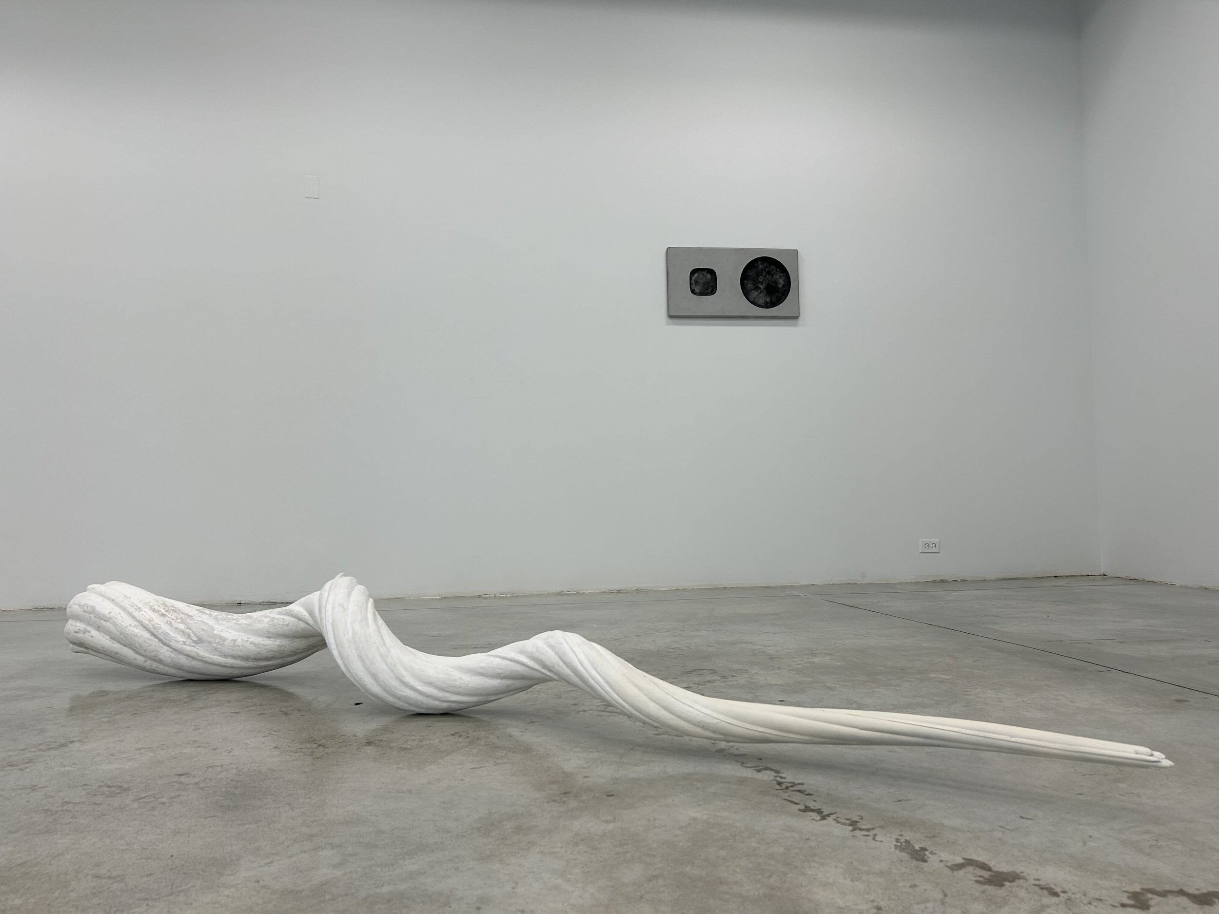  untitled (tusk), 15’x15’x103’, CNC’d foam, fiberglass, FGR, ABS plastic, paint, 2023 