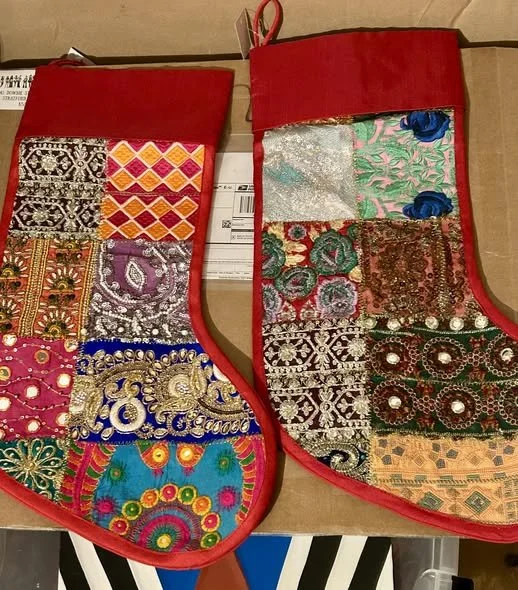 Glittering Patchwork Stocking