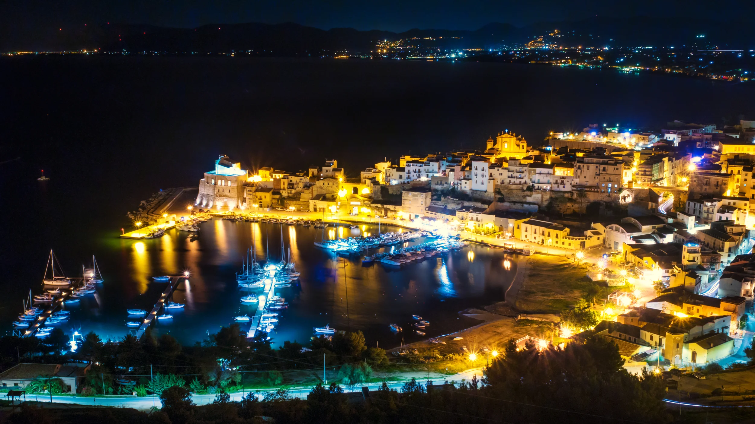 Castellammare del Golfo at Night