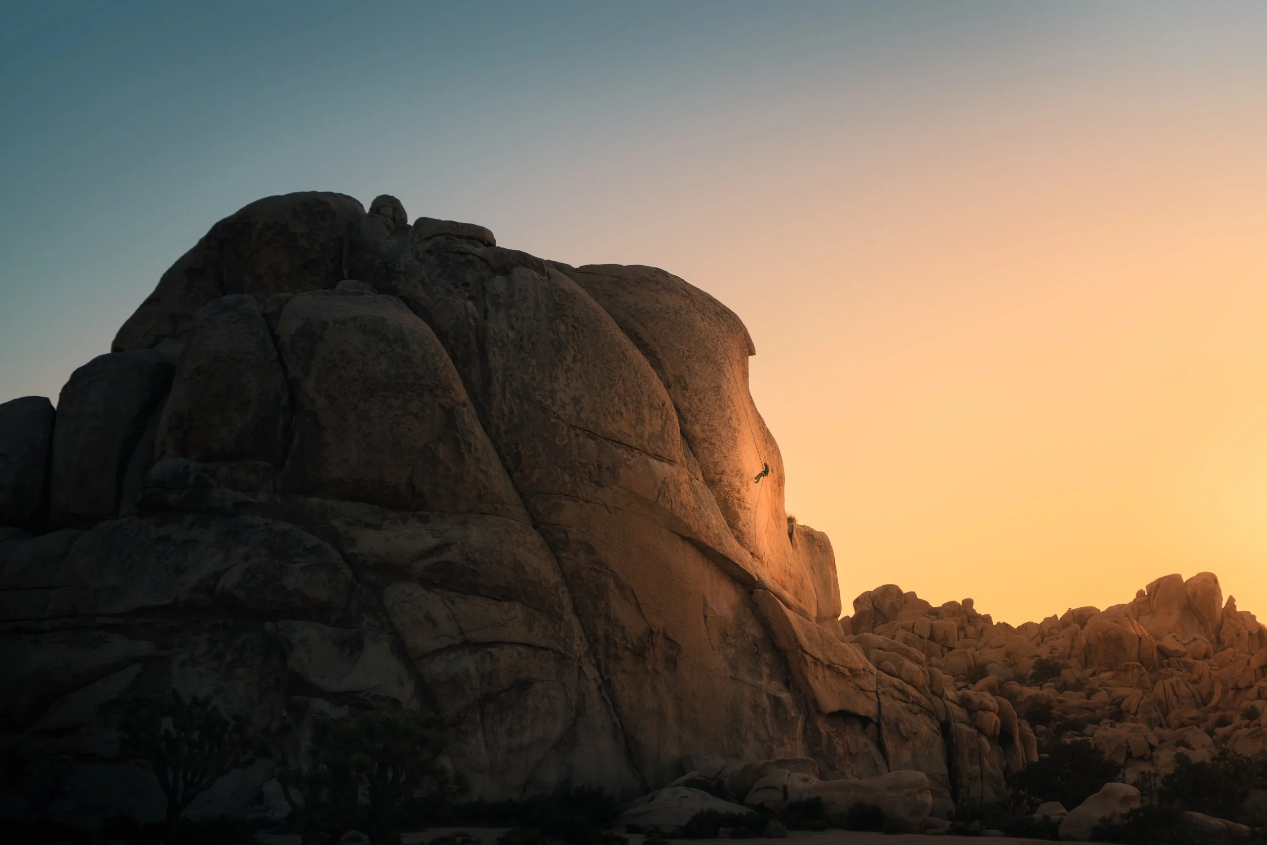 Rappeling at Last Light
