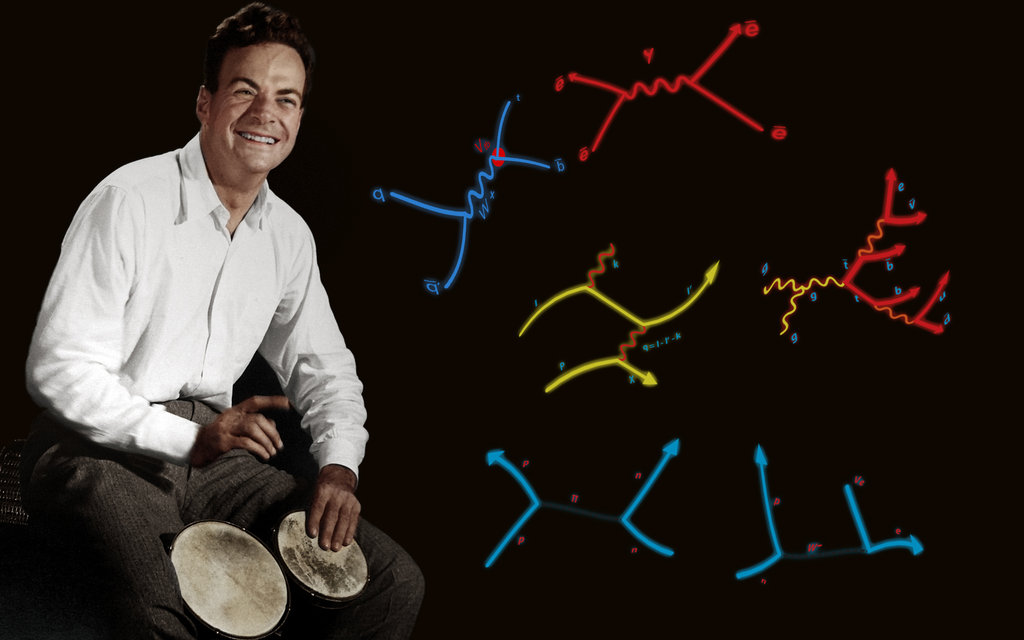 Richard Feynman, fysiker og nobelpristager - selv fysikere kan være rytmiske væsner...