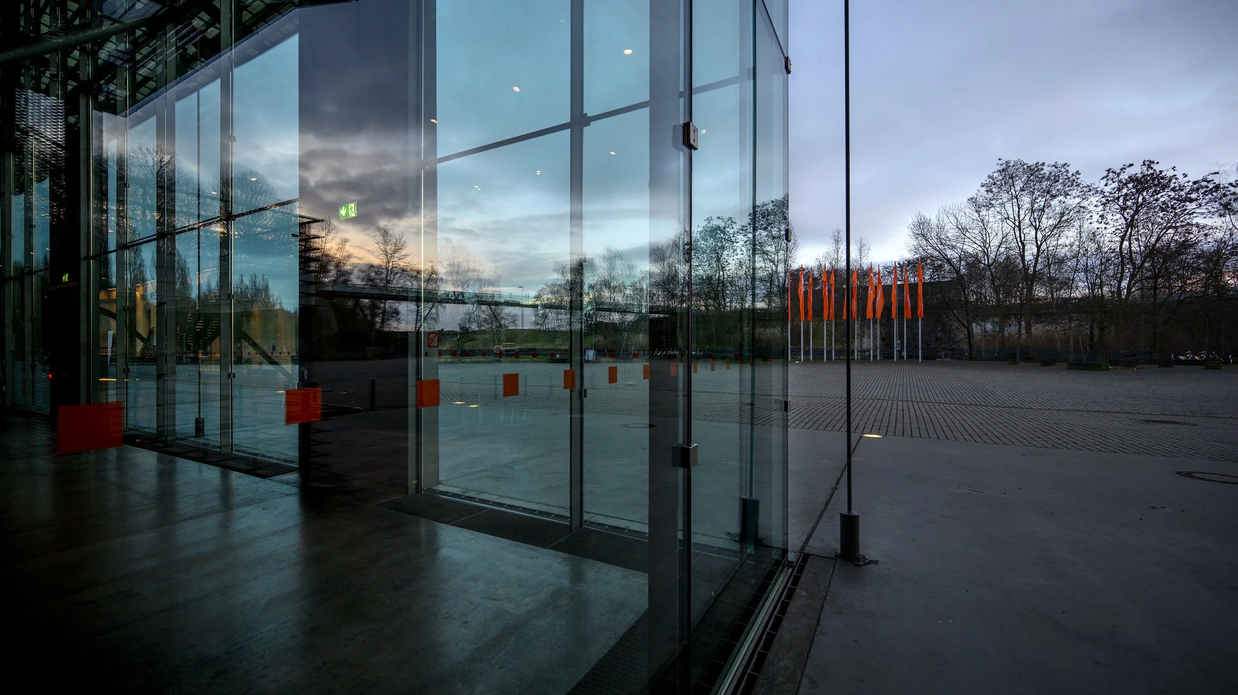 Blick in das Foyer der Jahrhunderthalle.