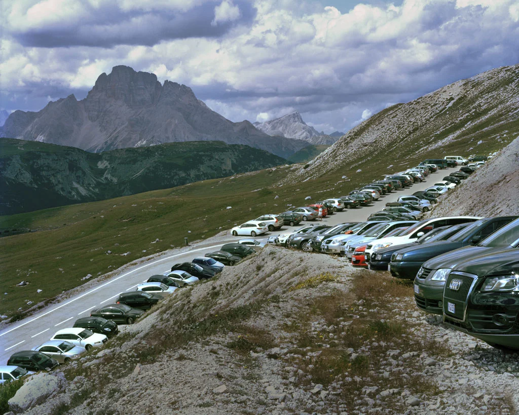 Parcheggio, Tre cime di Lavaredo, Auronzo di Cadore, 2010 C-print on diasec, cm 170 x 200 (ed. 1/3)
