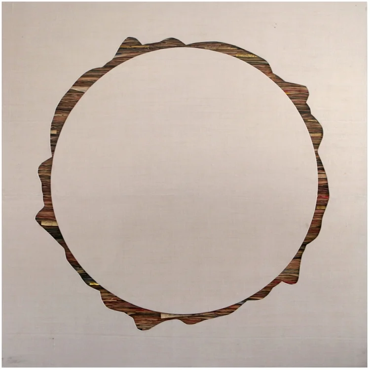 Umberto Manzo senza titolo, 2012 carta e tela su legno \ paper and canvas on wood cm 160x160