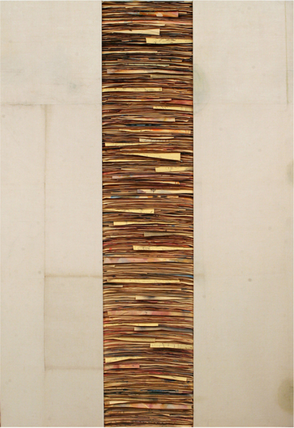 Umberto Manzo Senza titolo, 2010 Tecnica mista su carta e tela su legno \ mixed media on paper and canvas on wood, cm 180x125