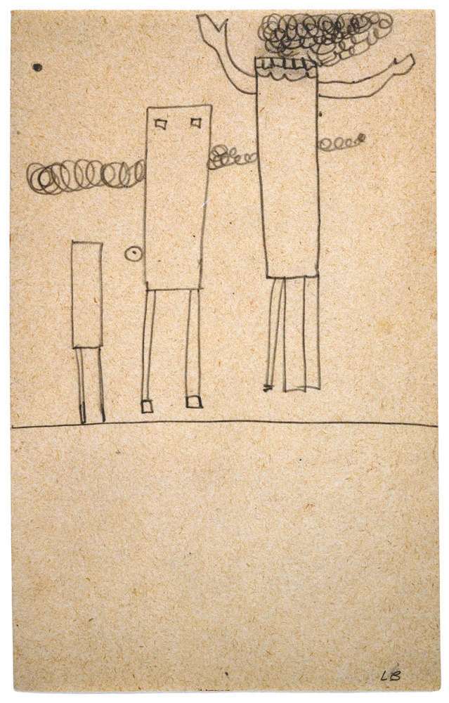 Untitled , 1947, pencil on paper, 20.3 x 12.7 cm Ph Christopher Burke © The Easton Foundation/SIAE