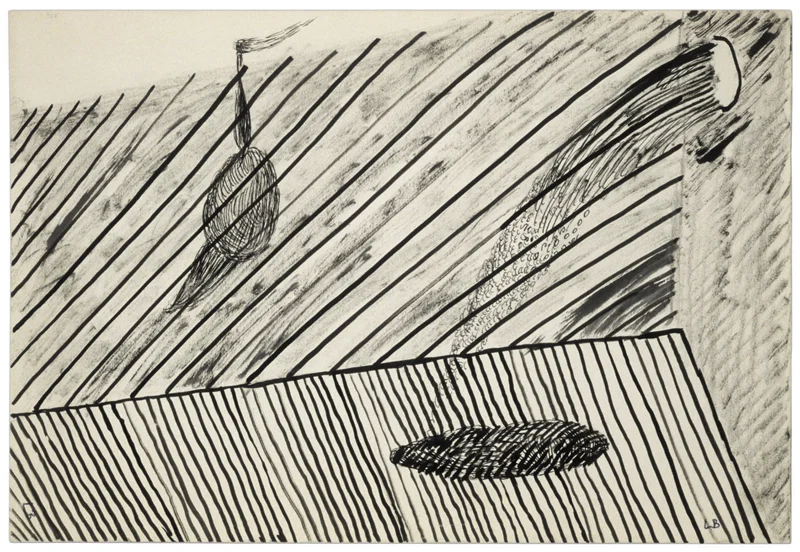 Untitled , 1951, ink and charcoal on paper, 19.1 x 27.9 cm Ph Christopher Burke © The Easton Foundation/SIAE