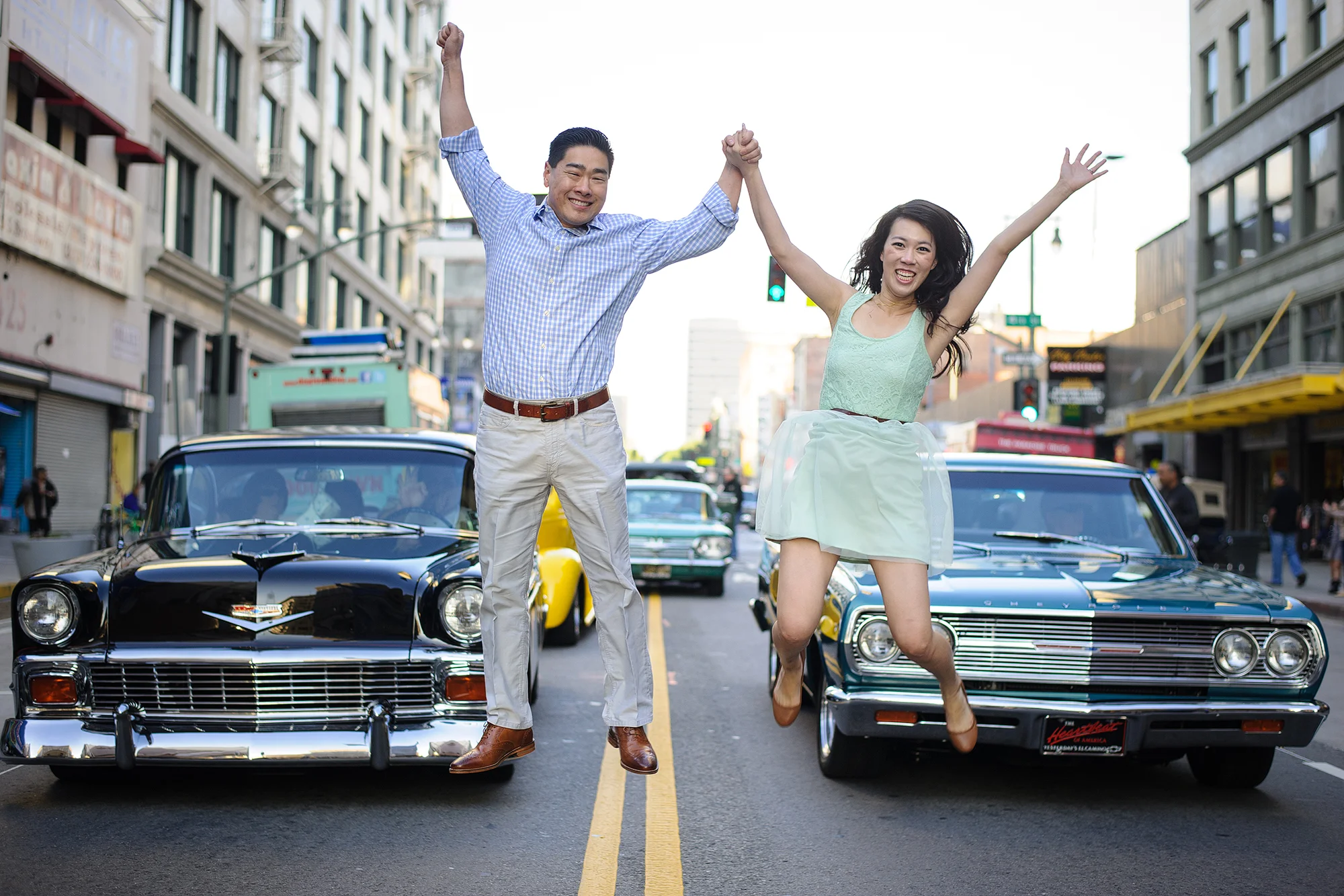 Downtown Los Angeles Engagement Session