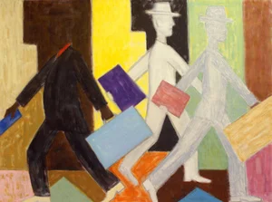  Invisible Men, oil on linen, 140 x 120 cm, 2008 