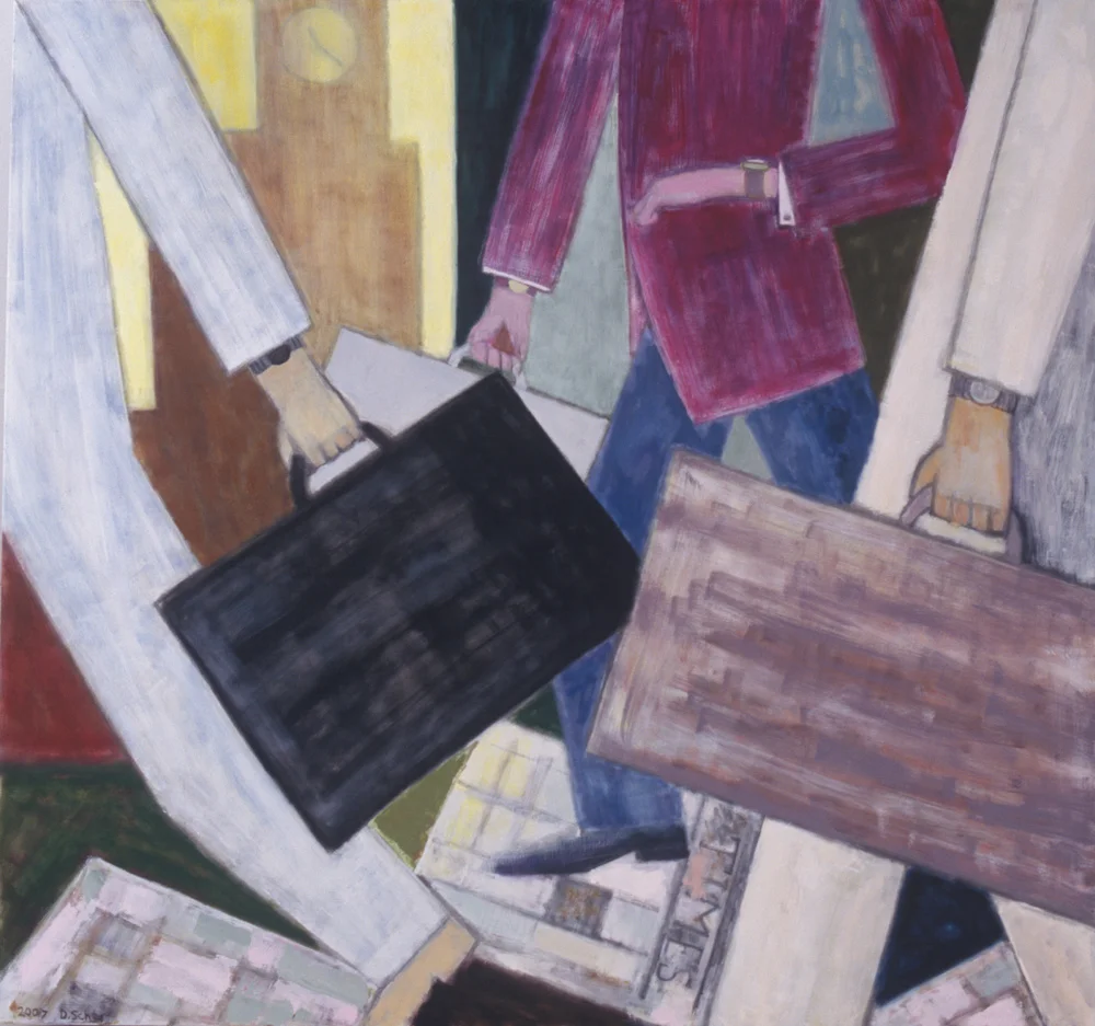  Time Square, oil on linen, 170 x160 cm, 2007 