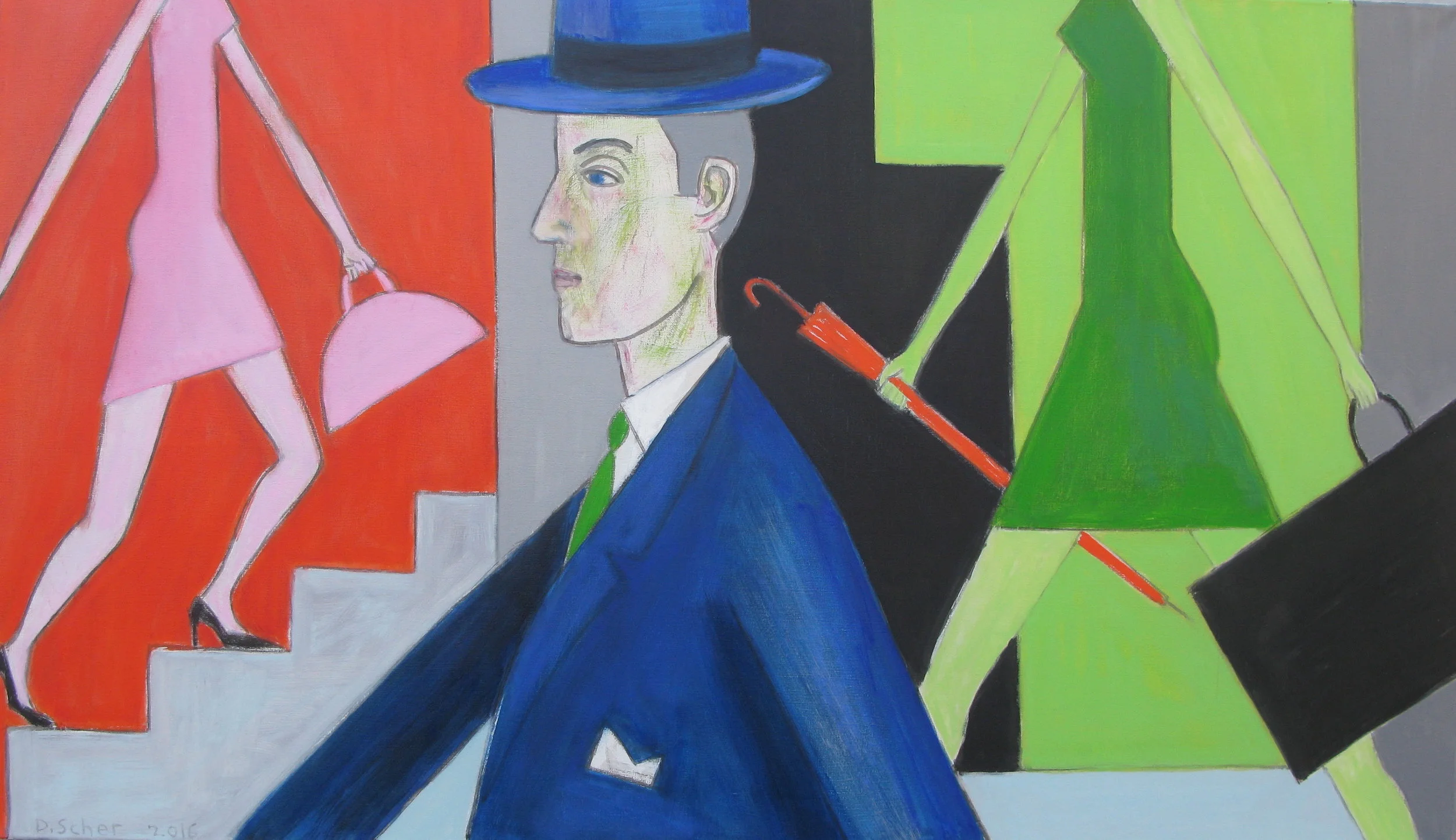  Red Ahead, oil on linen, 120 x 80 cm, 2016 