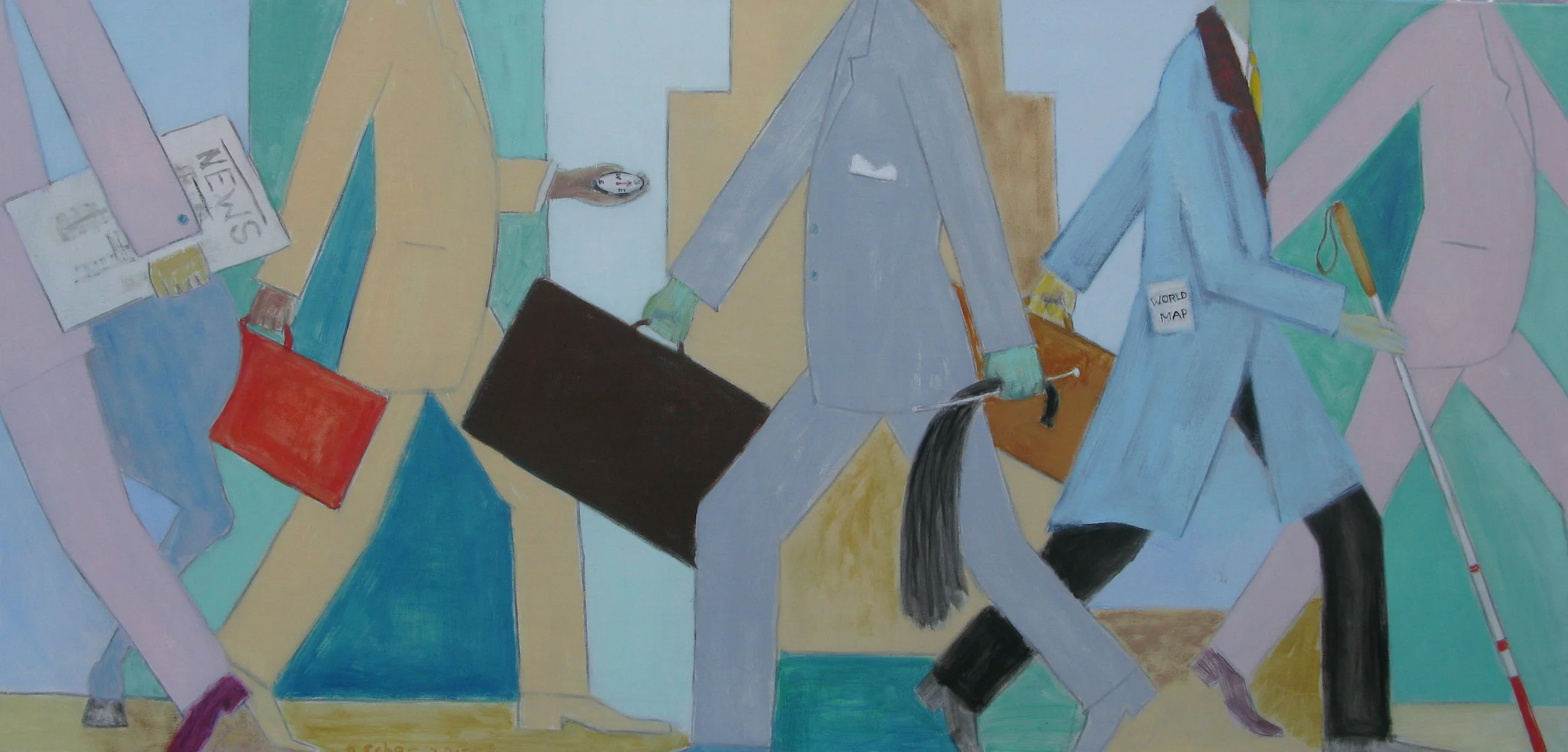  Blind Ambition, oil on linen, 165 x 80 cm, 2015 