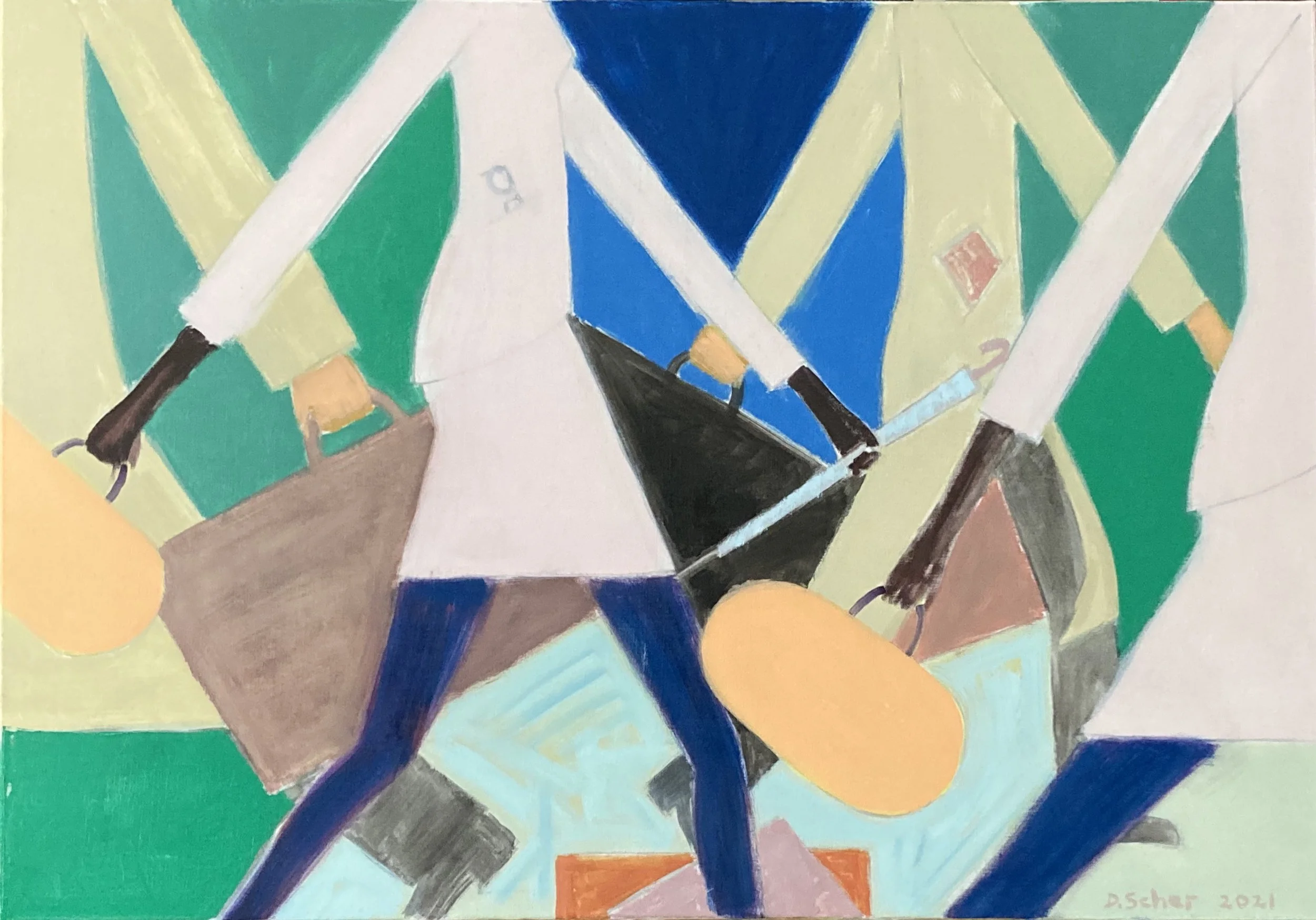 Here and There  2021   Oil on linen   100 x 70 cm