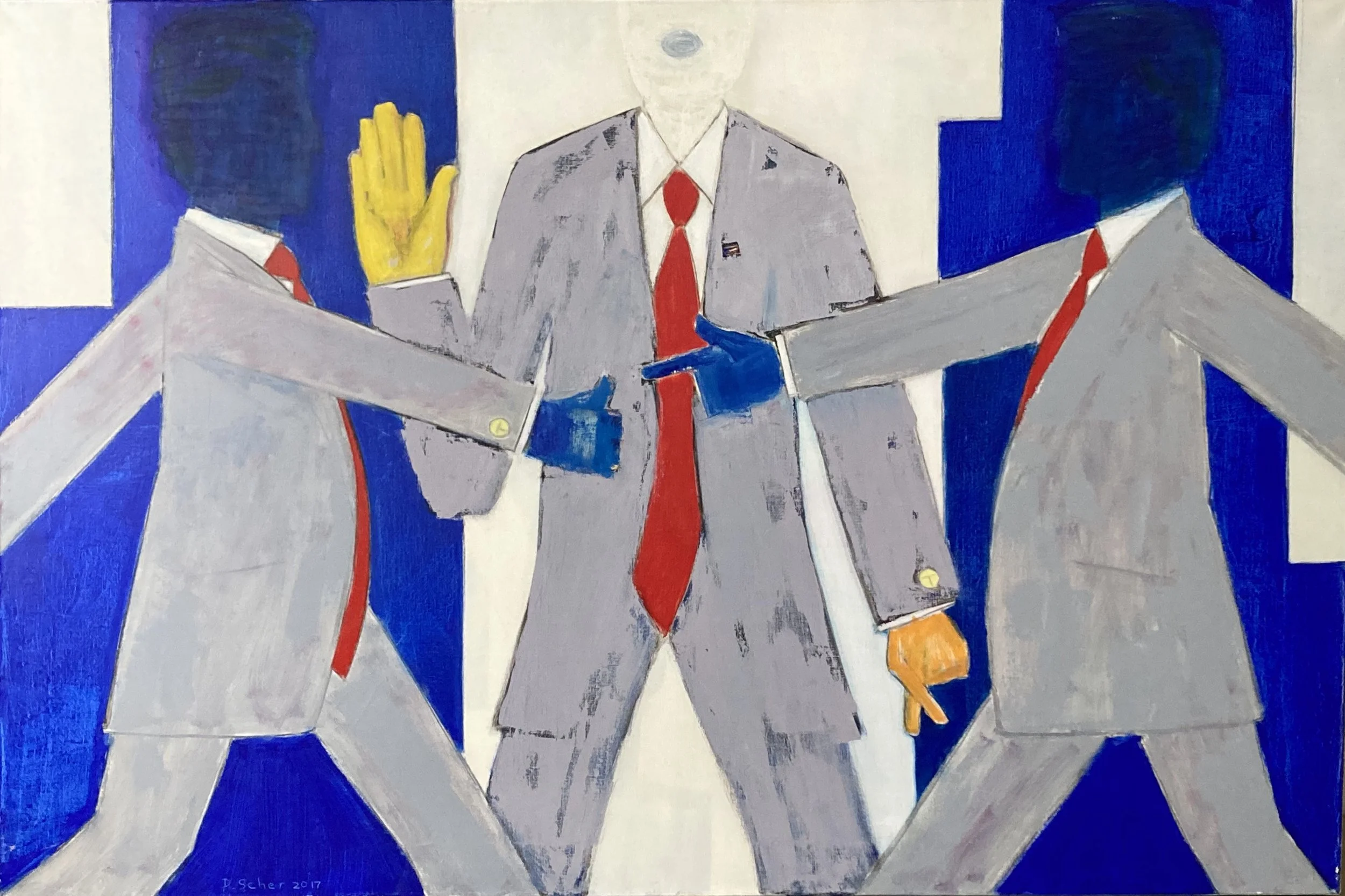 Hands of Power  2017   Oil on linen   150 x 100 cm