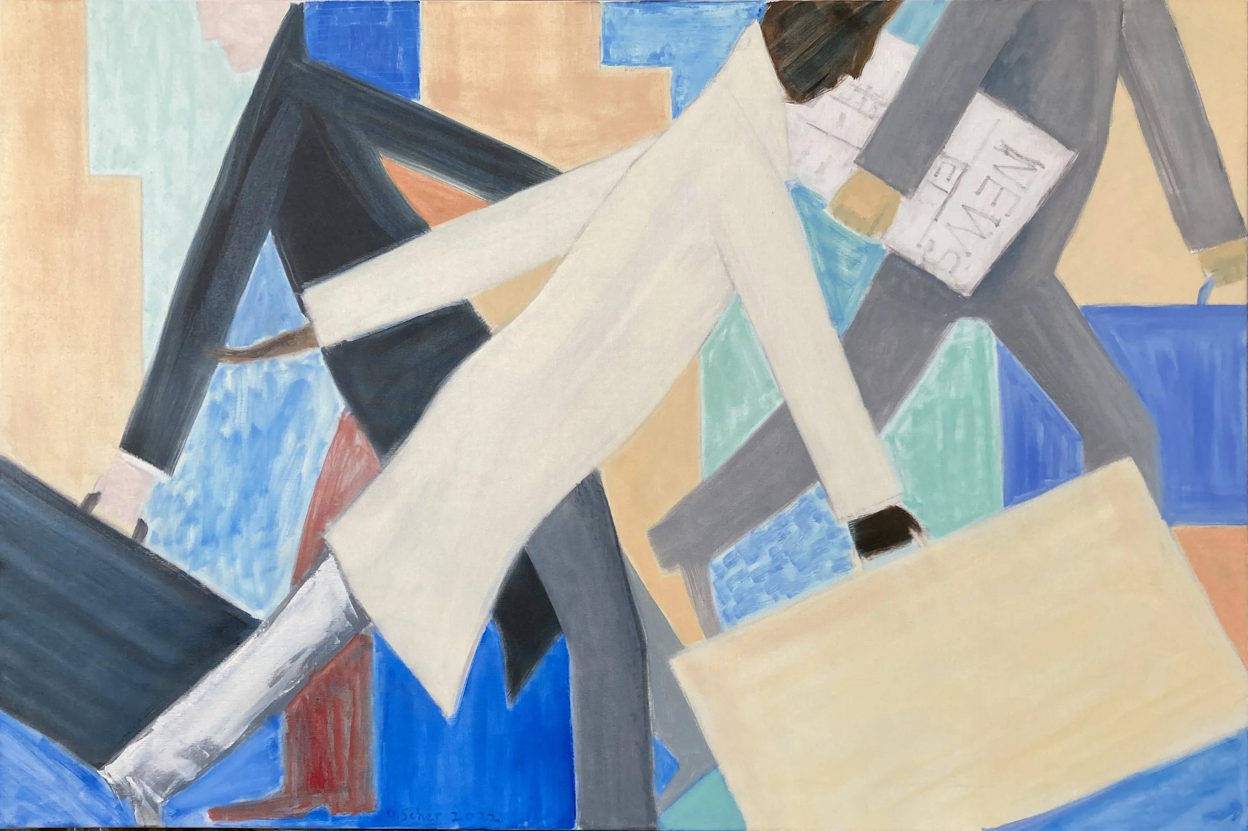Exploiting Division     150 x 100 cm     Oil on linen     2022