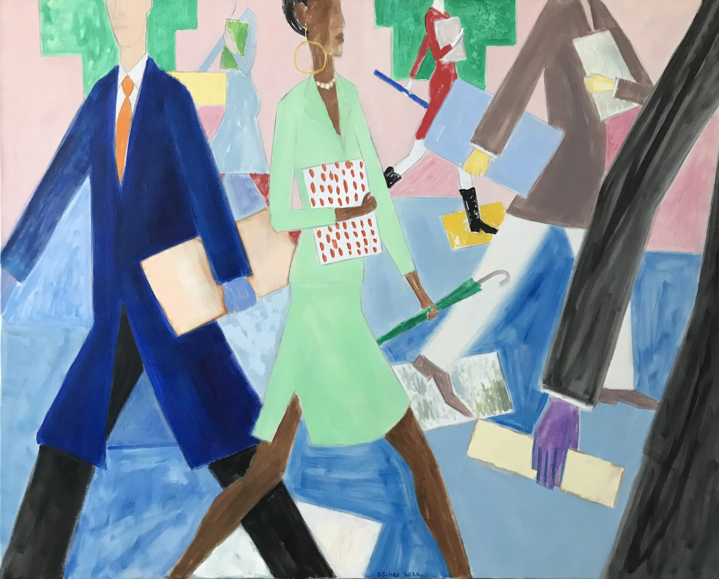 Important Papers     150 x 120 cm     Oil on linen     2022