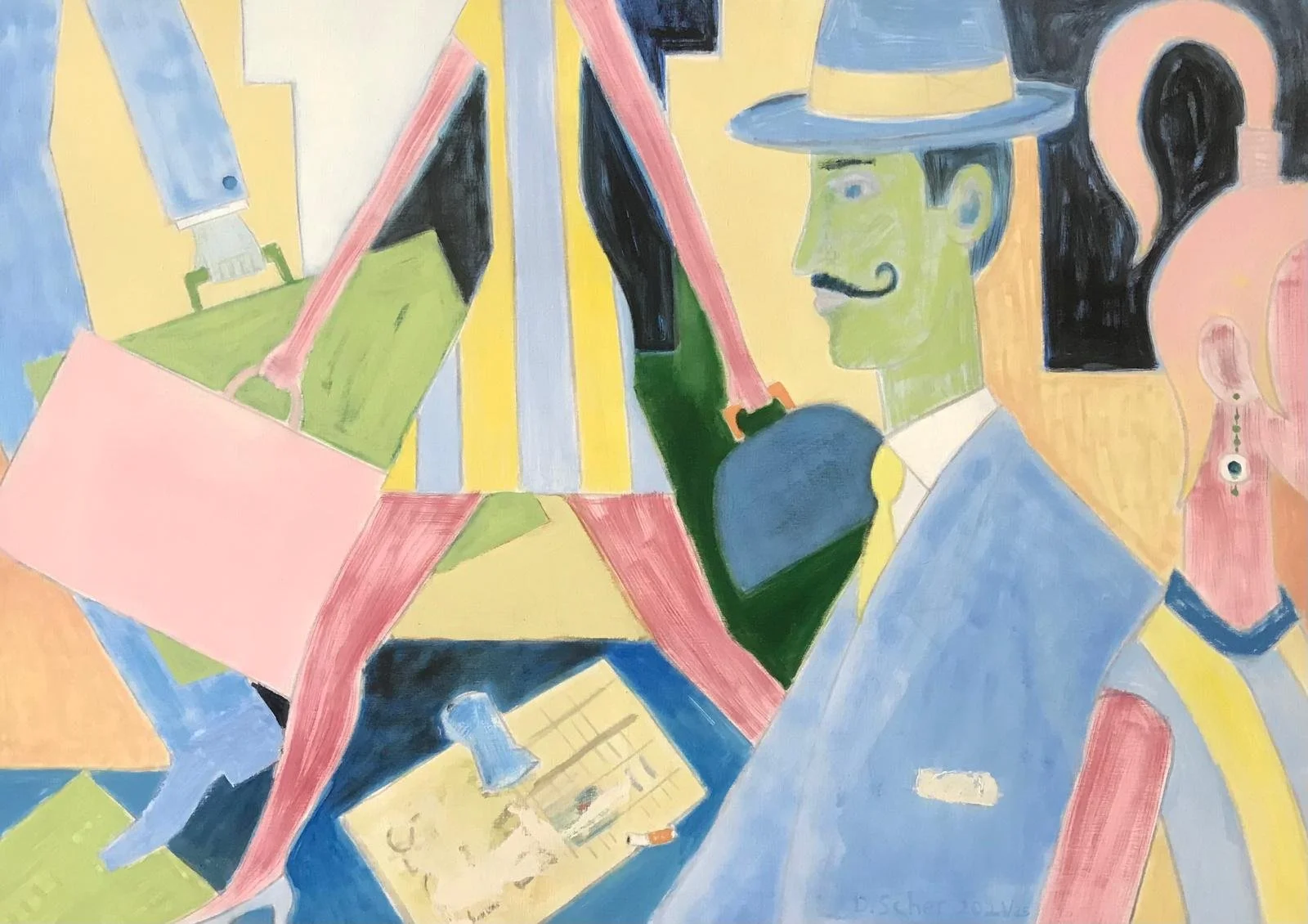 Now and Again 2021   Oil on linen   120 x 85 cm