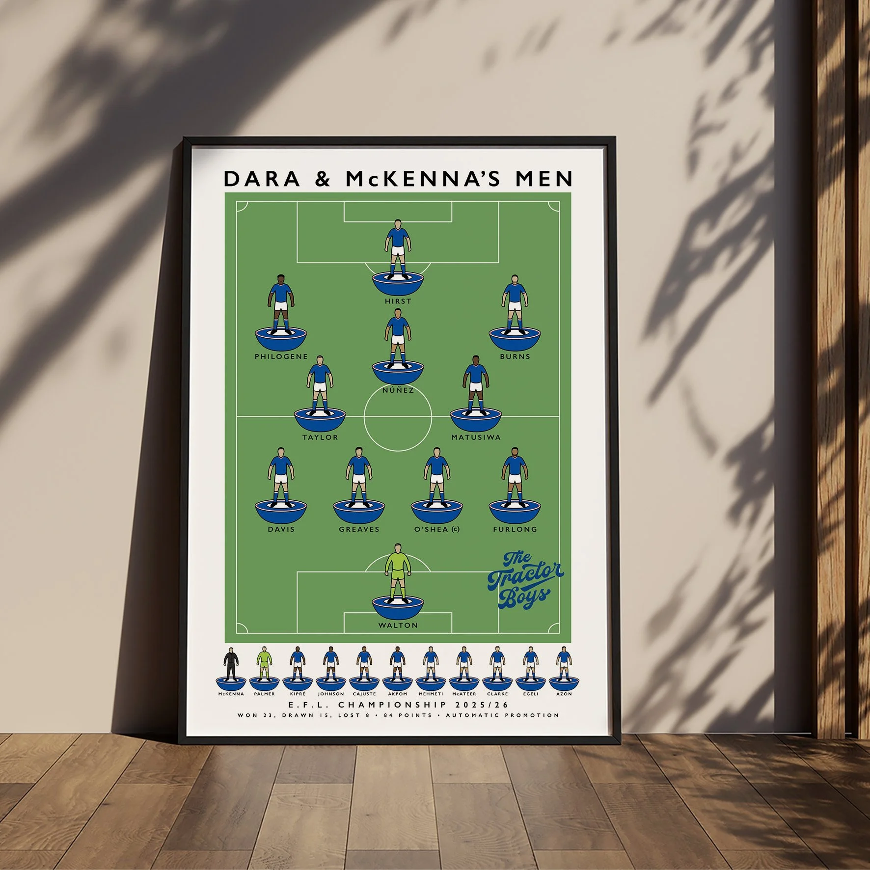 Ipswich Town Dara & McKenna's Men 25/26 Poster