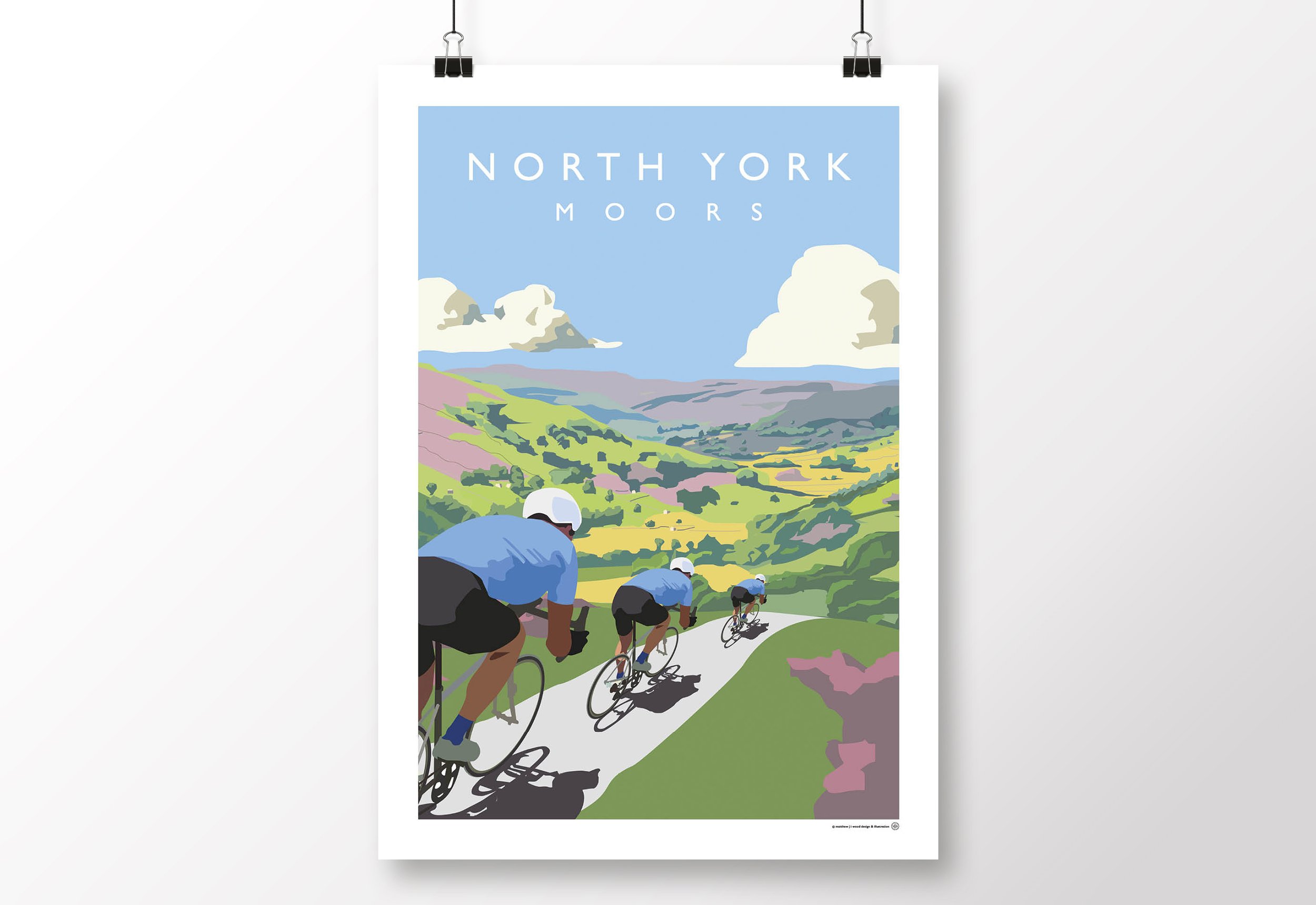 *SALE* North York Moors Cycling Poster