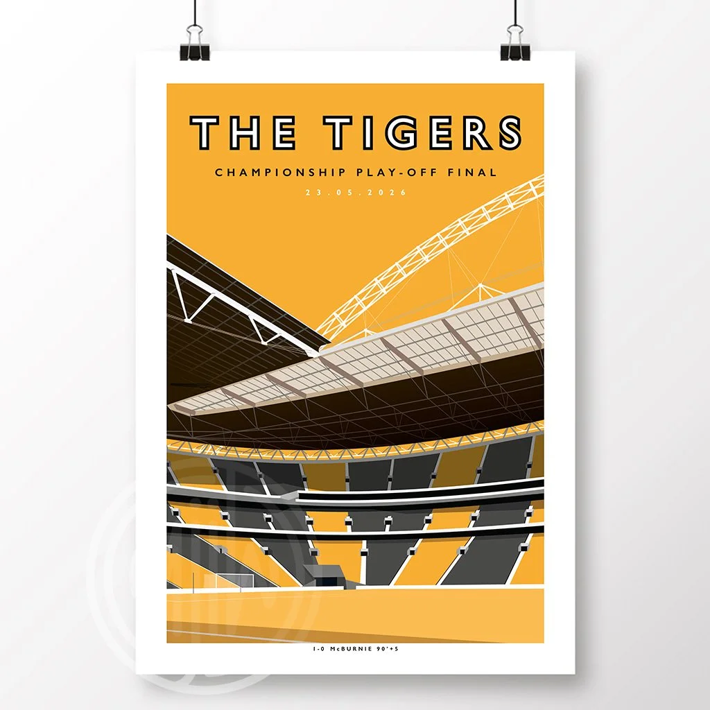 Hull City The Tigers Wembley 2026 Poster