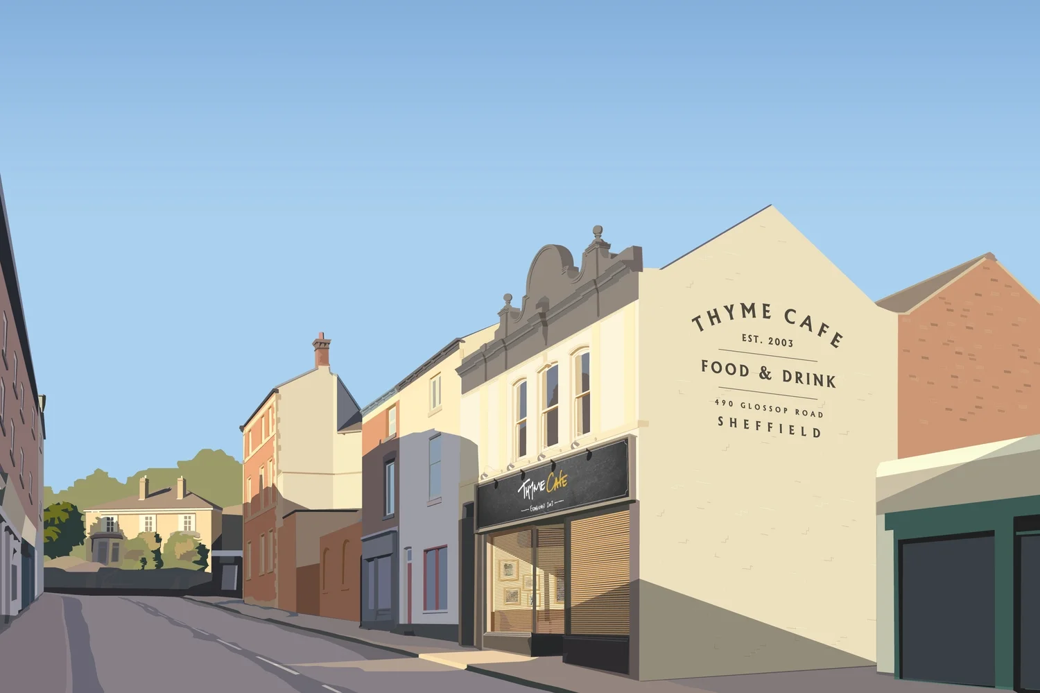 Thyme Cafe illustration