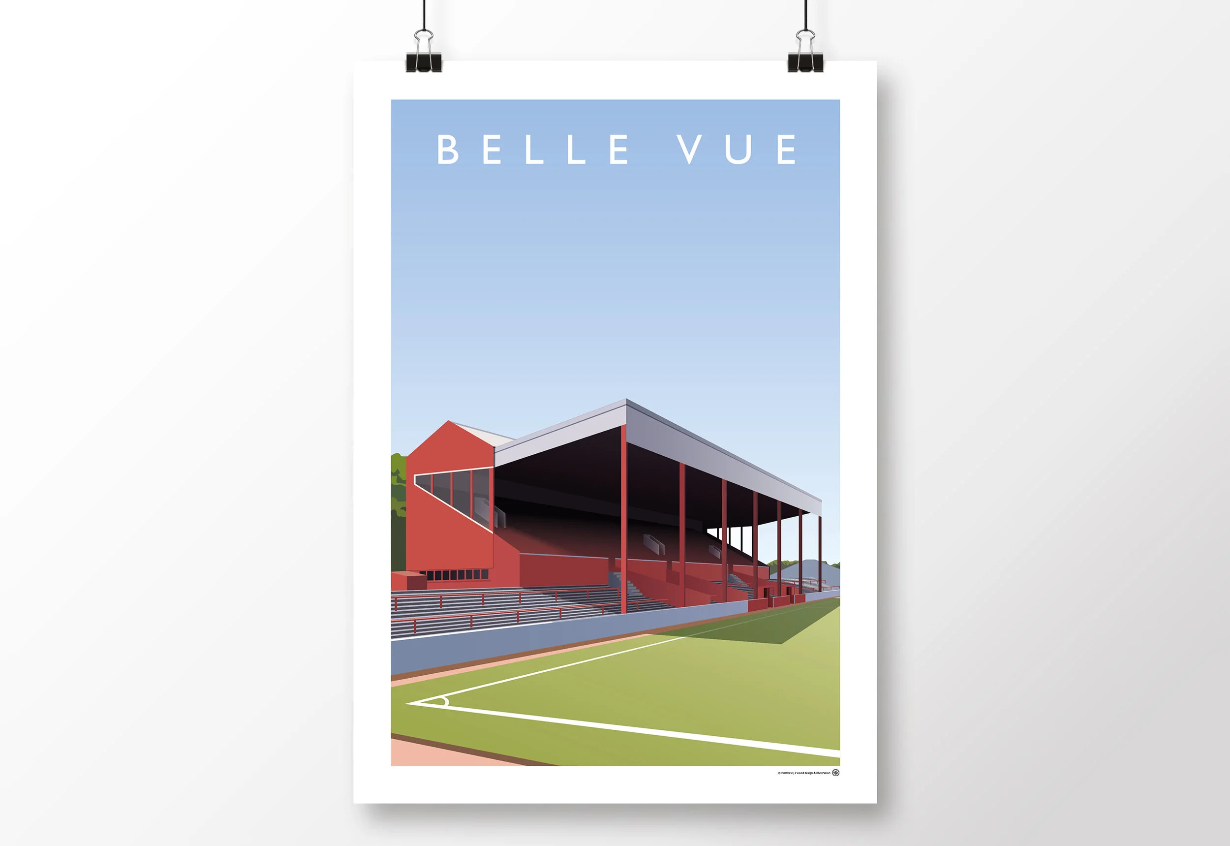 Shop Football Ground Posters Matthew J I Wood Design & Illustration