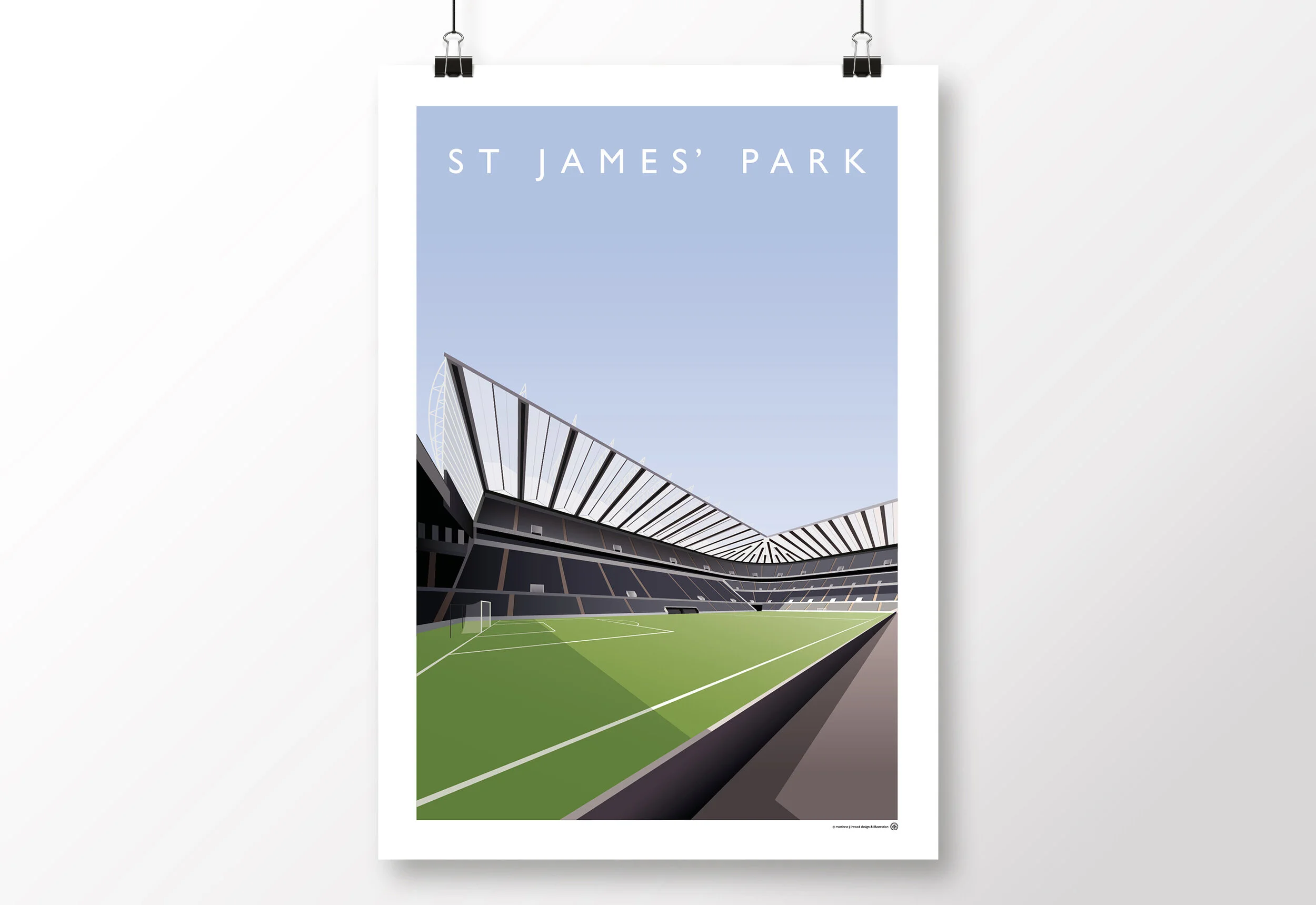 *SALE* Newcastle St James' Park - Milburn/Leazes Poster
