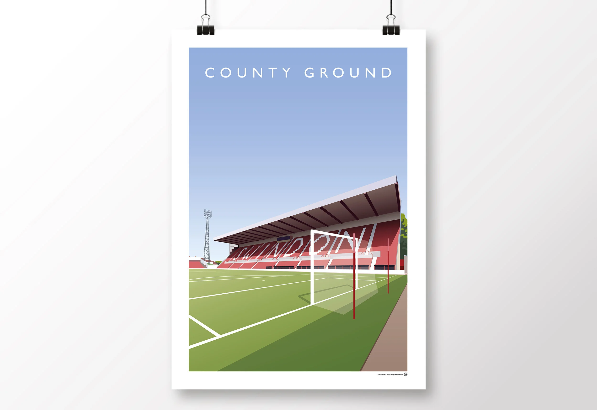 *SALE* Swindon County Ground Poster