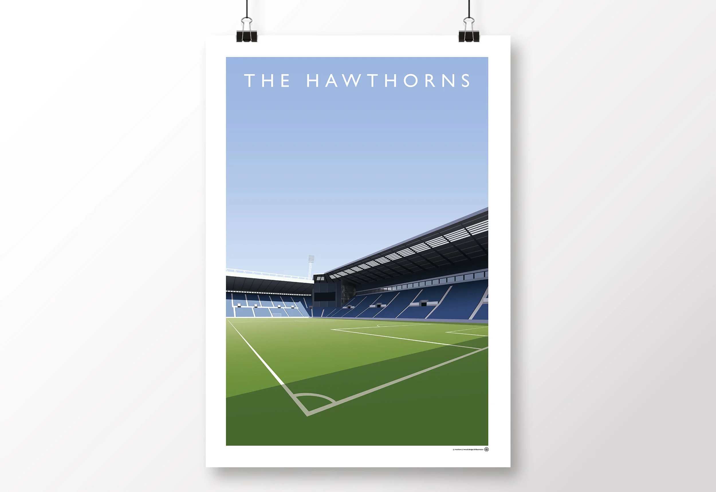*SALE* West Brom The Hawthorns - Birmingham Road End/East Stand Poster