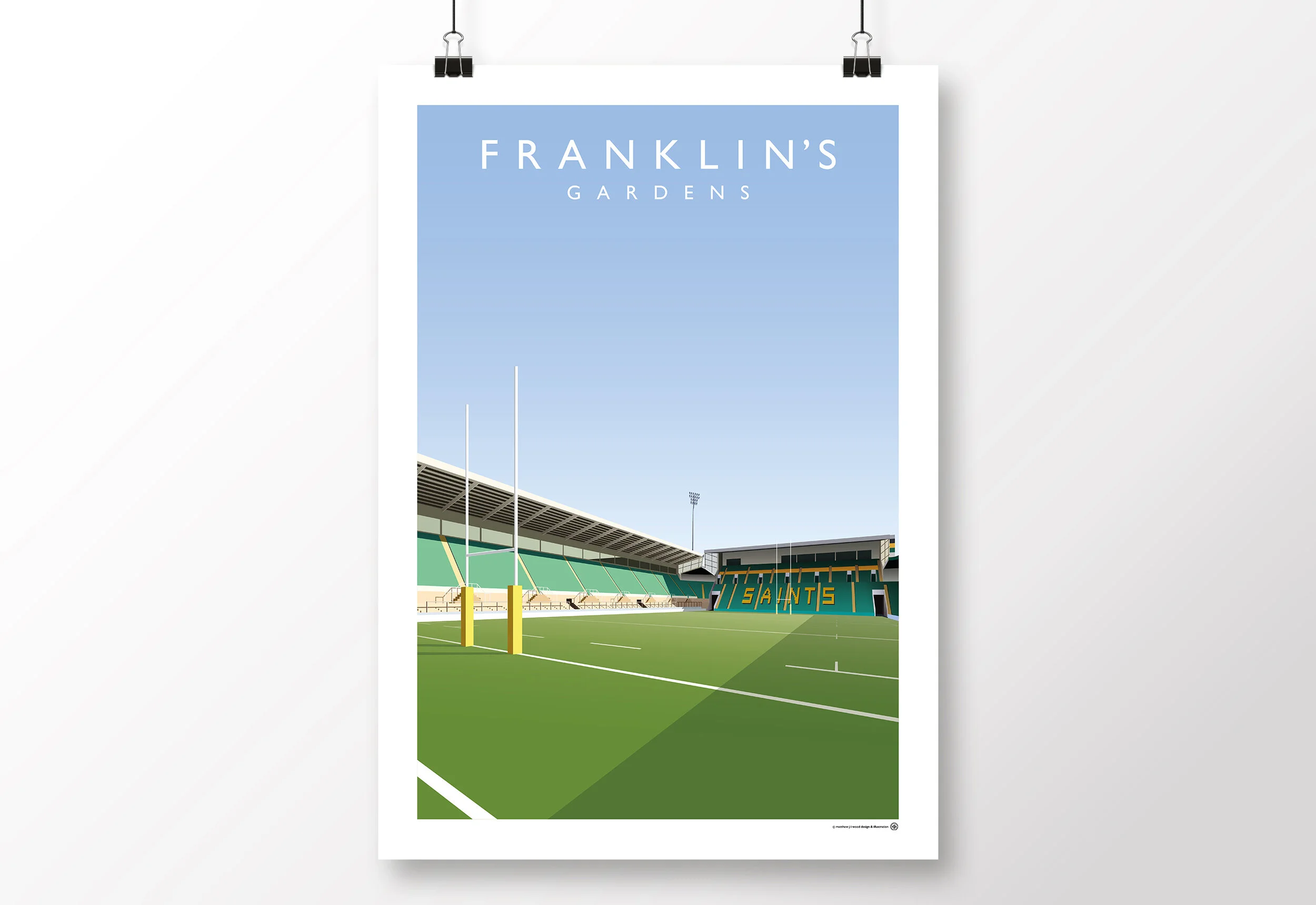 *SALE* Northampton Saints Franklin's Gardens Poster