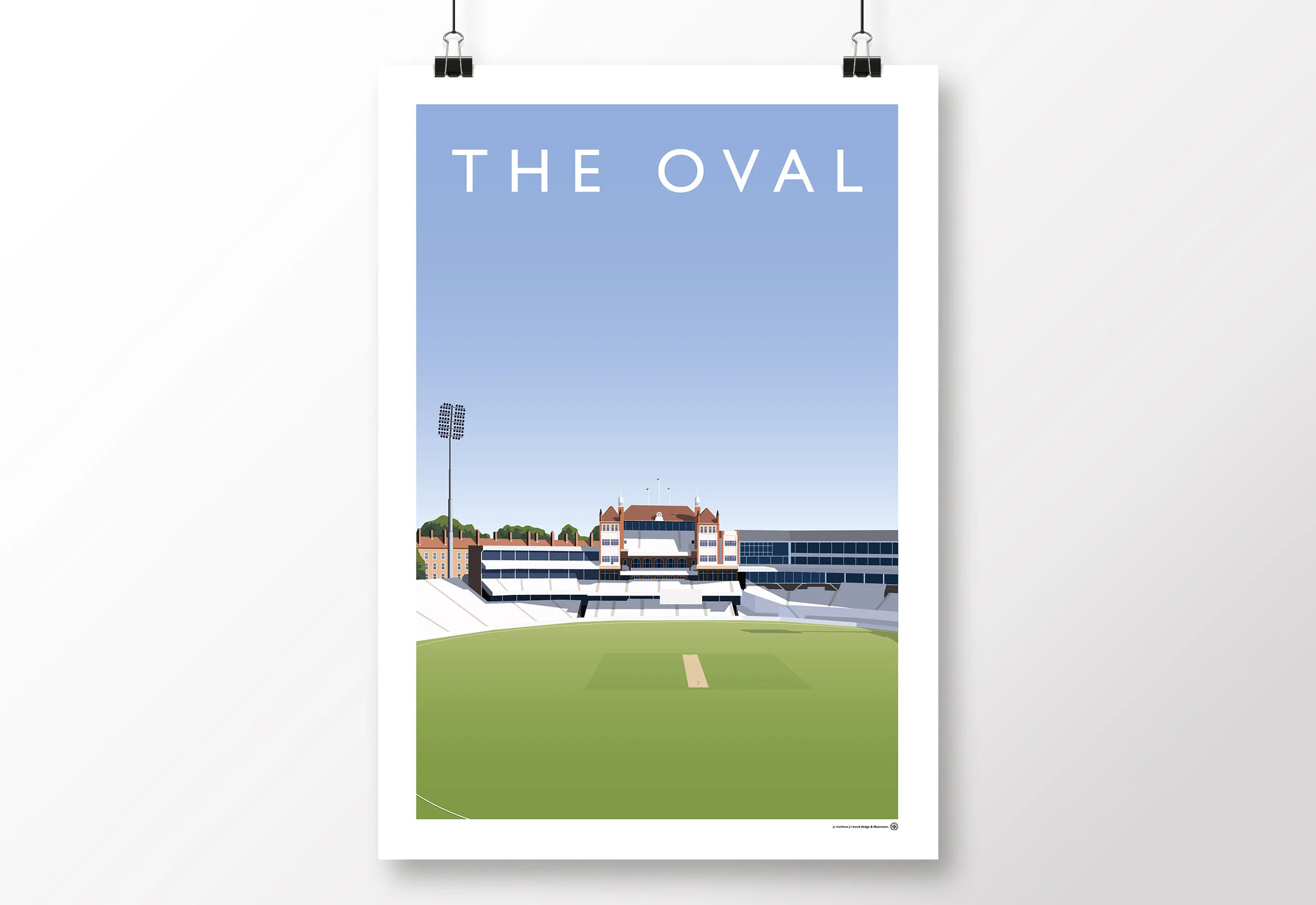 *Sale* The Oval Surrey Cricket Poster