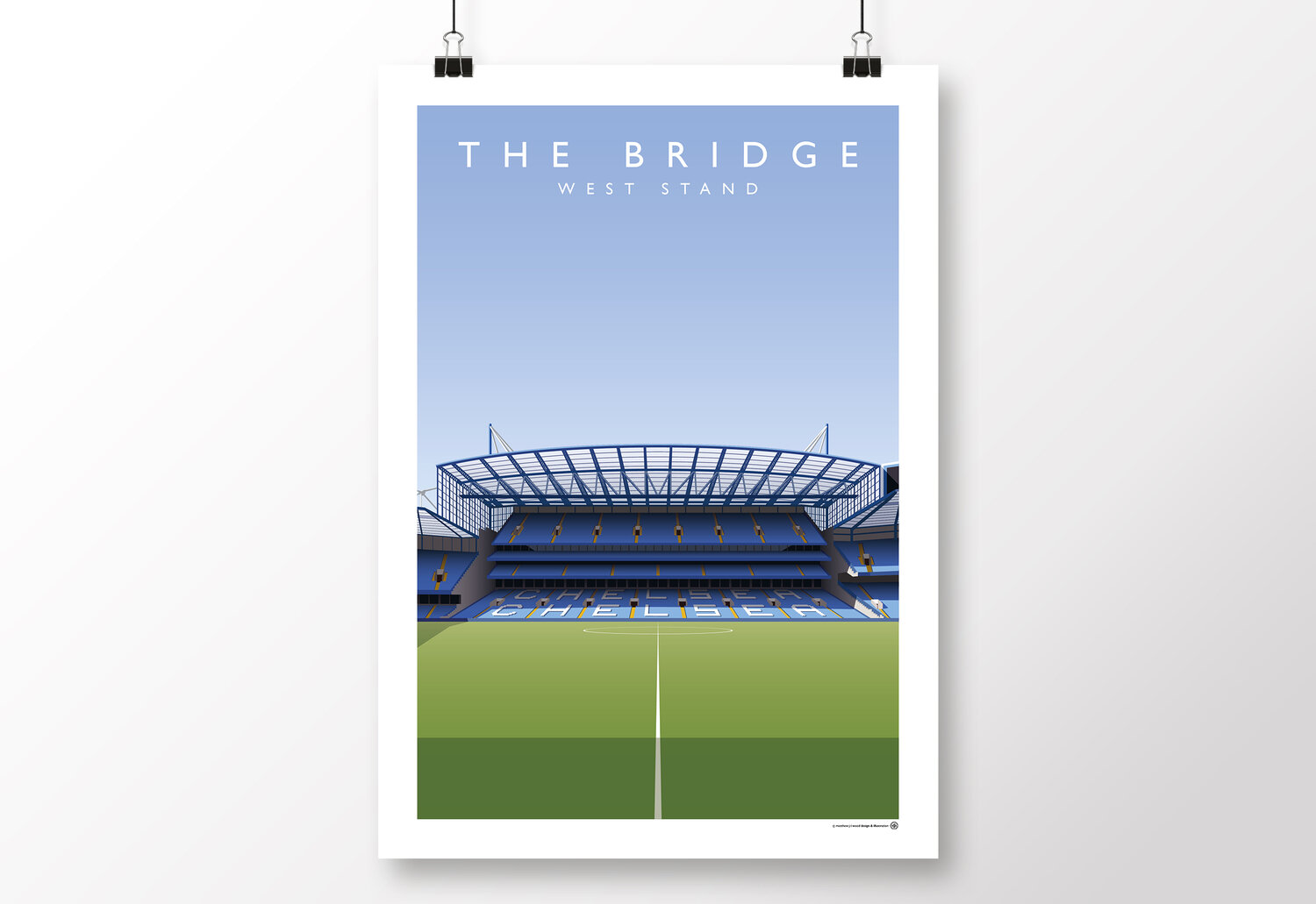 Dare bede Sindssyge CFC Stamford Bridge - West Stand Modern Era Poster | Matthew J I Wood  Design & Illustration