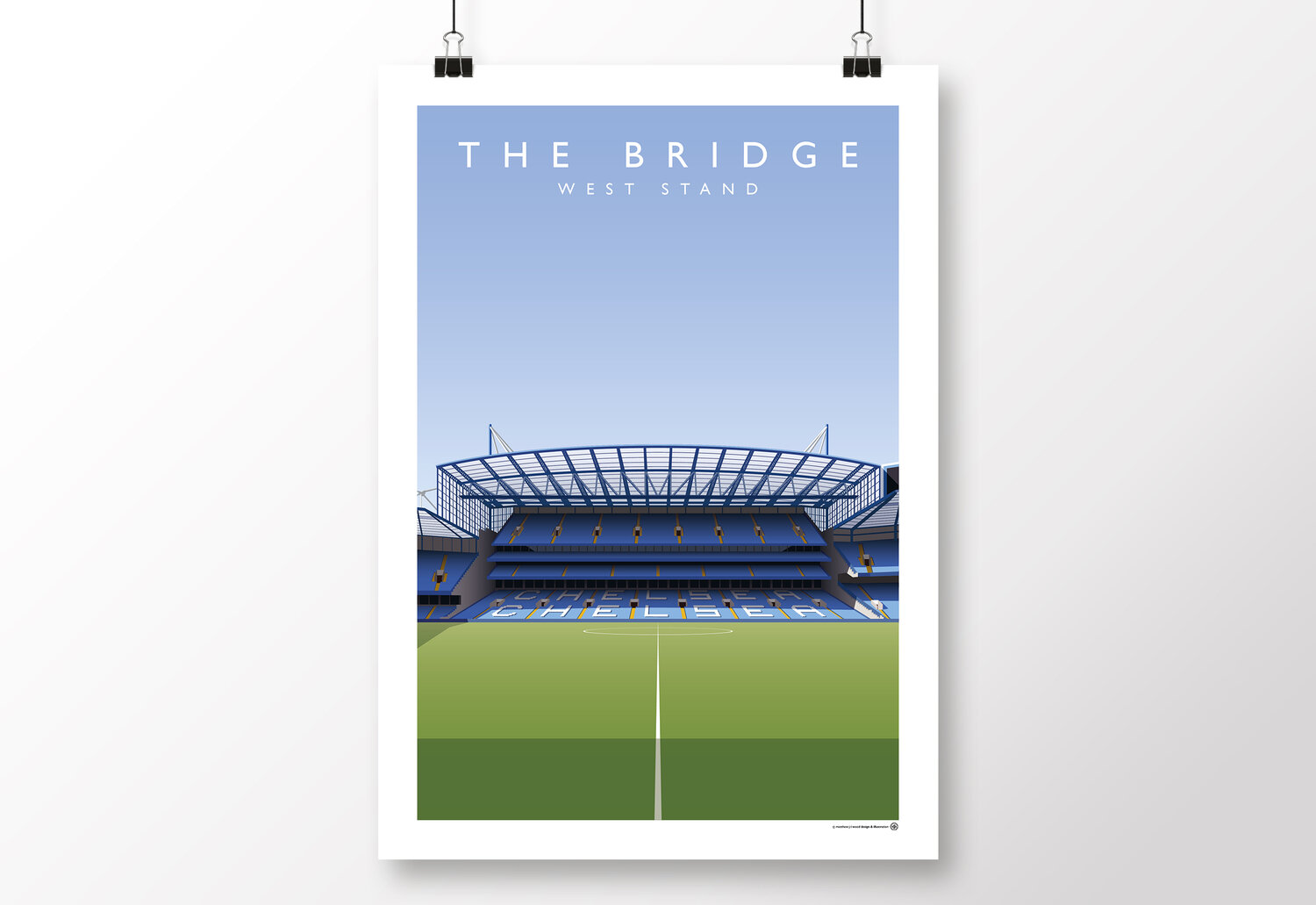 Chelsea F.C. Football Poster Print Stamford Bridge Print 