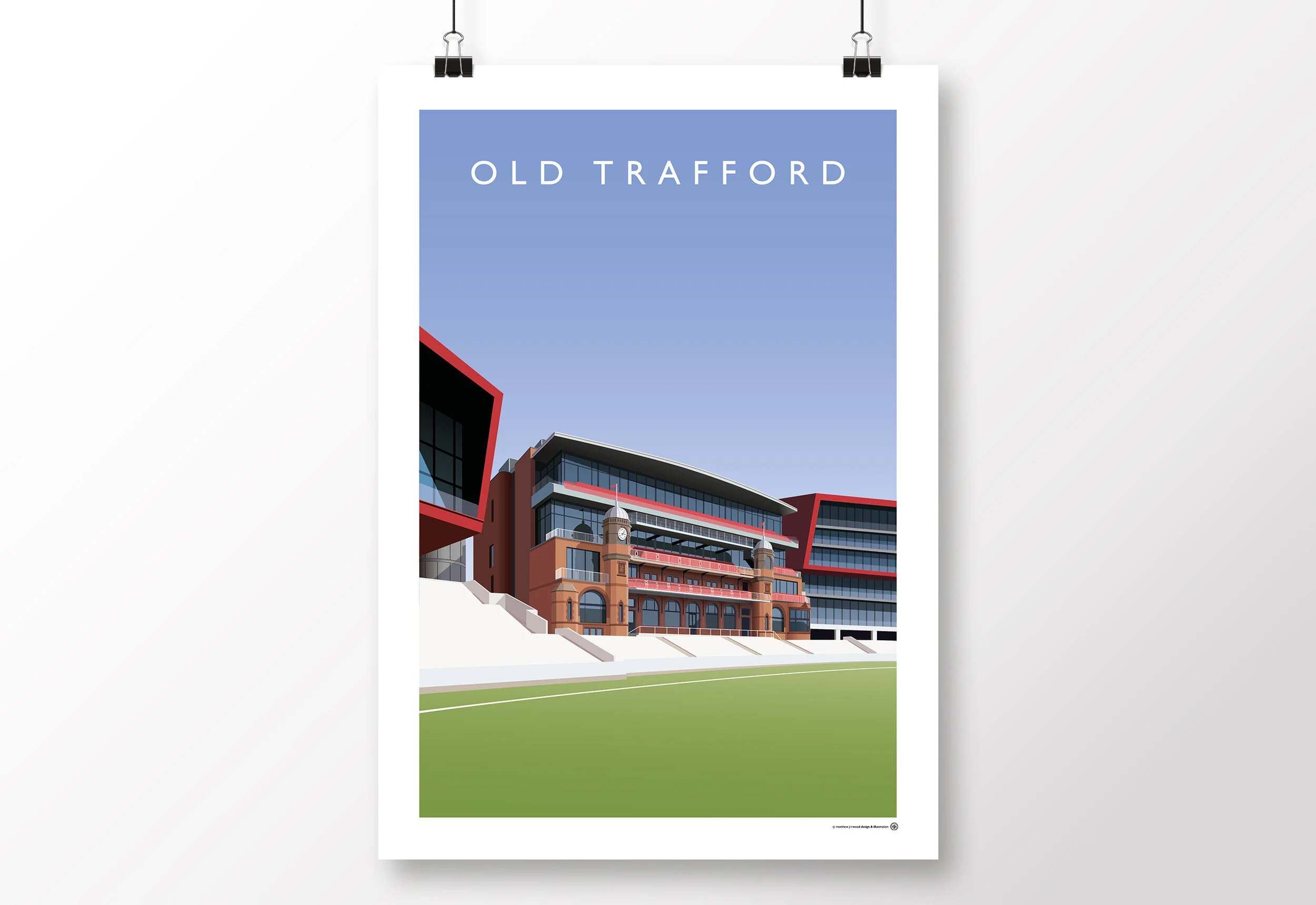 *SALE* Lancashire Old Trafford Cricket Poster