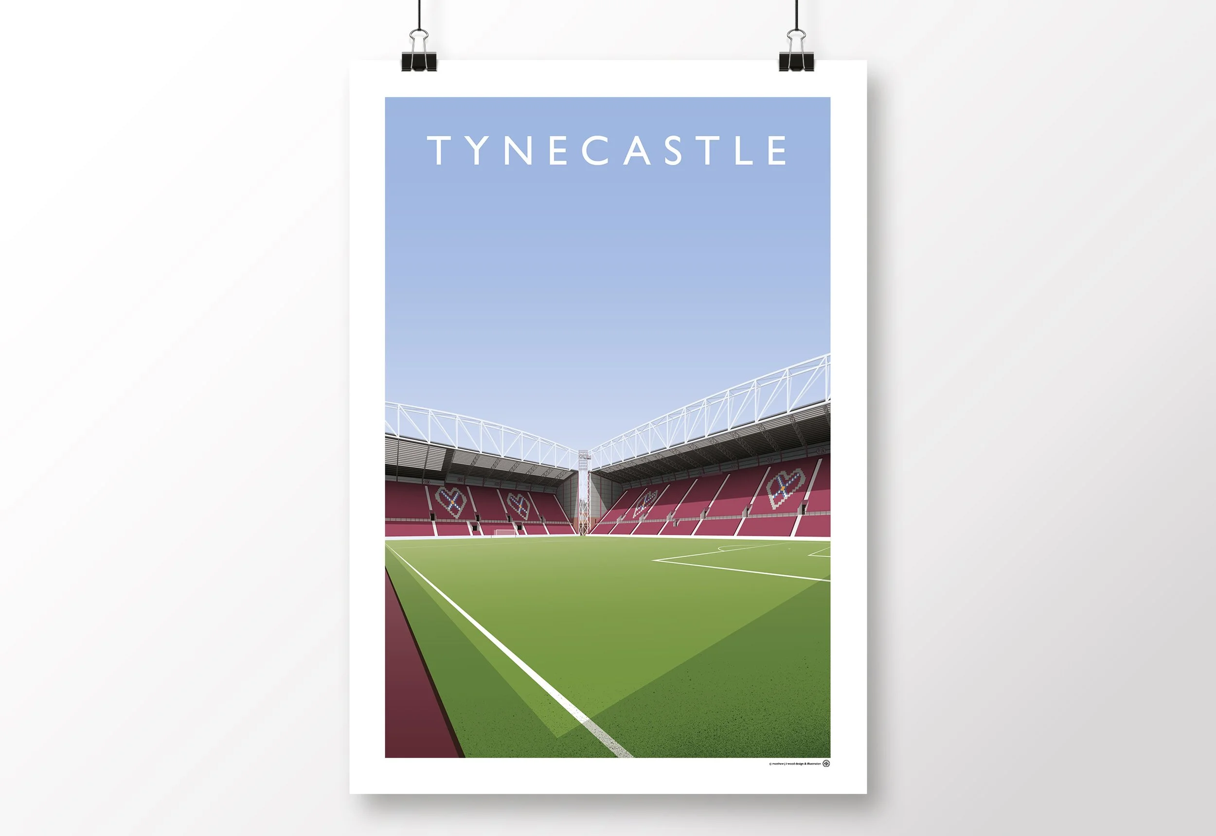 Tynecasltle-Poster-Hearts-Heart-of-Midlothian-FC