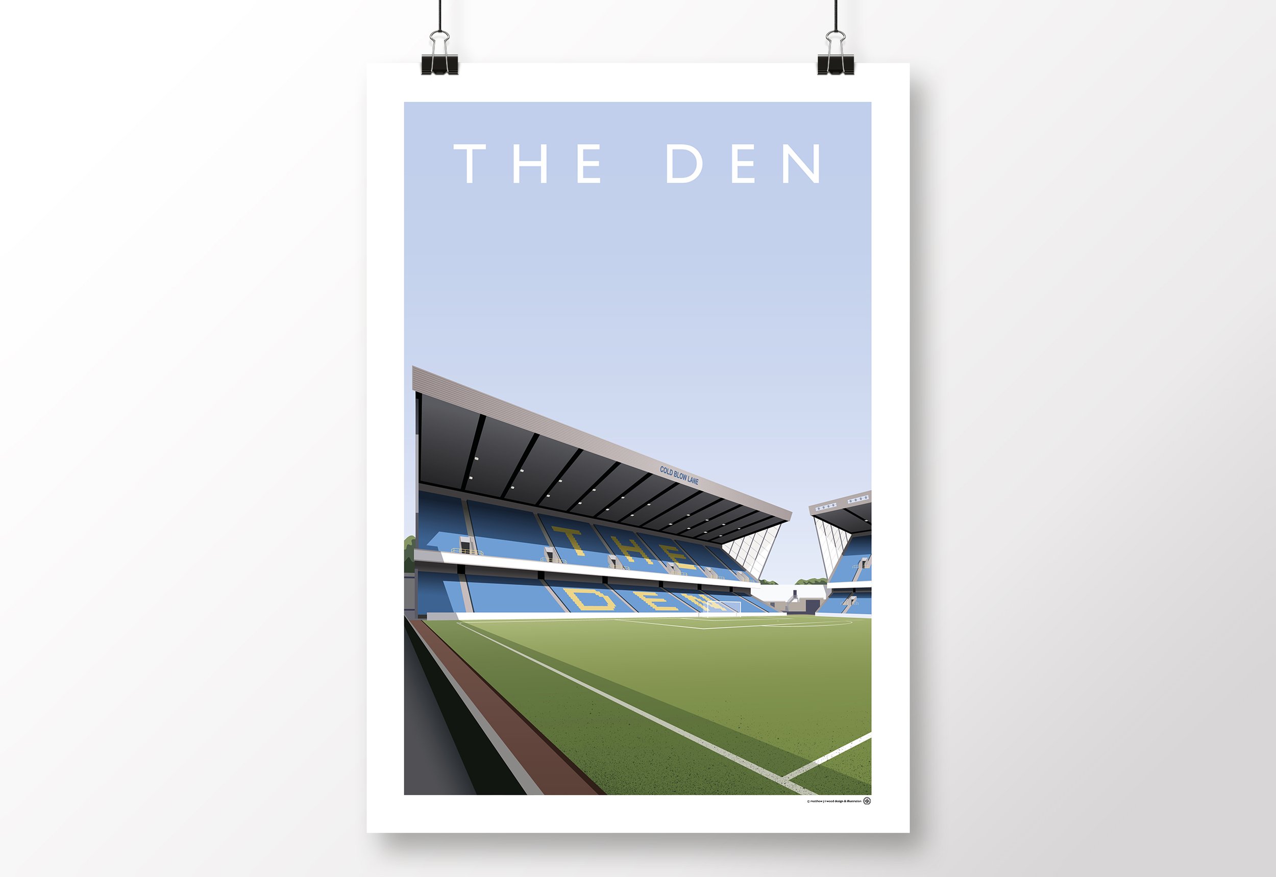 *SALE* Millwall The Den - Cold Blow Lane Stand Poster