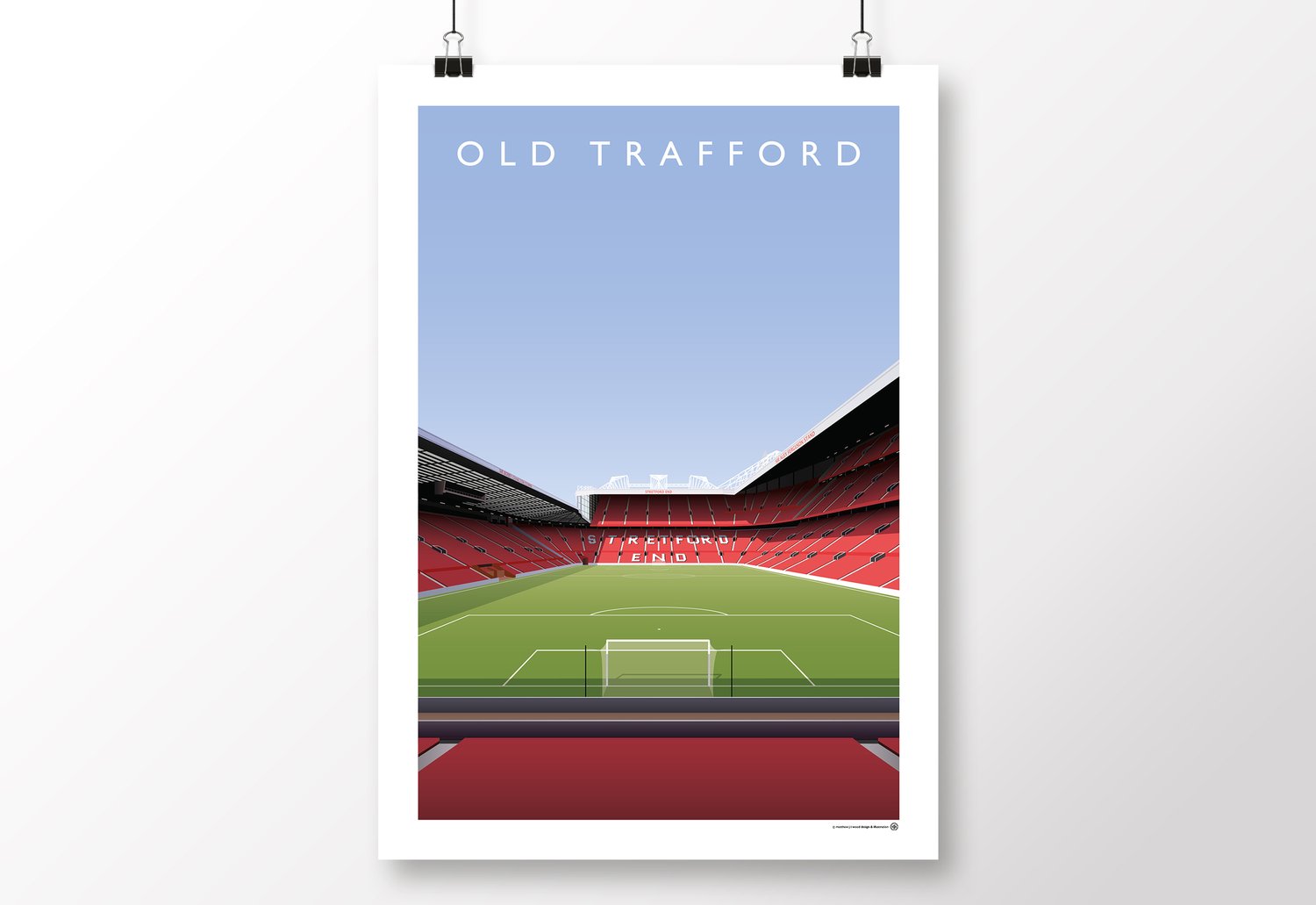 MUFC Old Trafford Poster | Matthew J I Design & Illustration