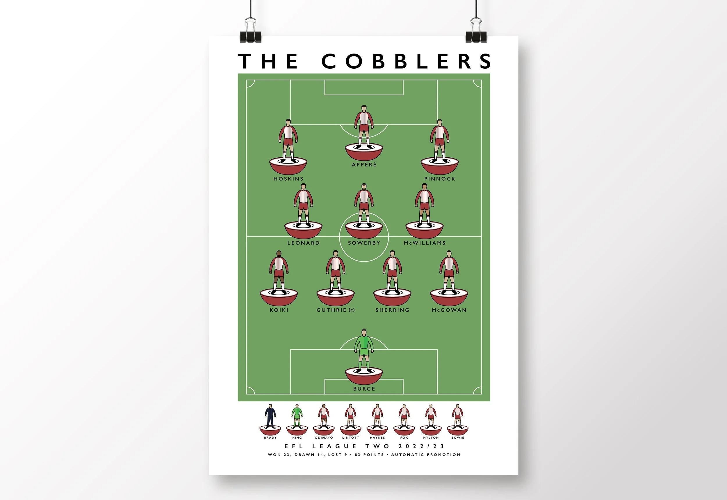 Northampton-Town-Poster-Cobblers-2023-League-Two-Print