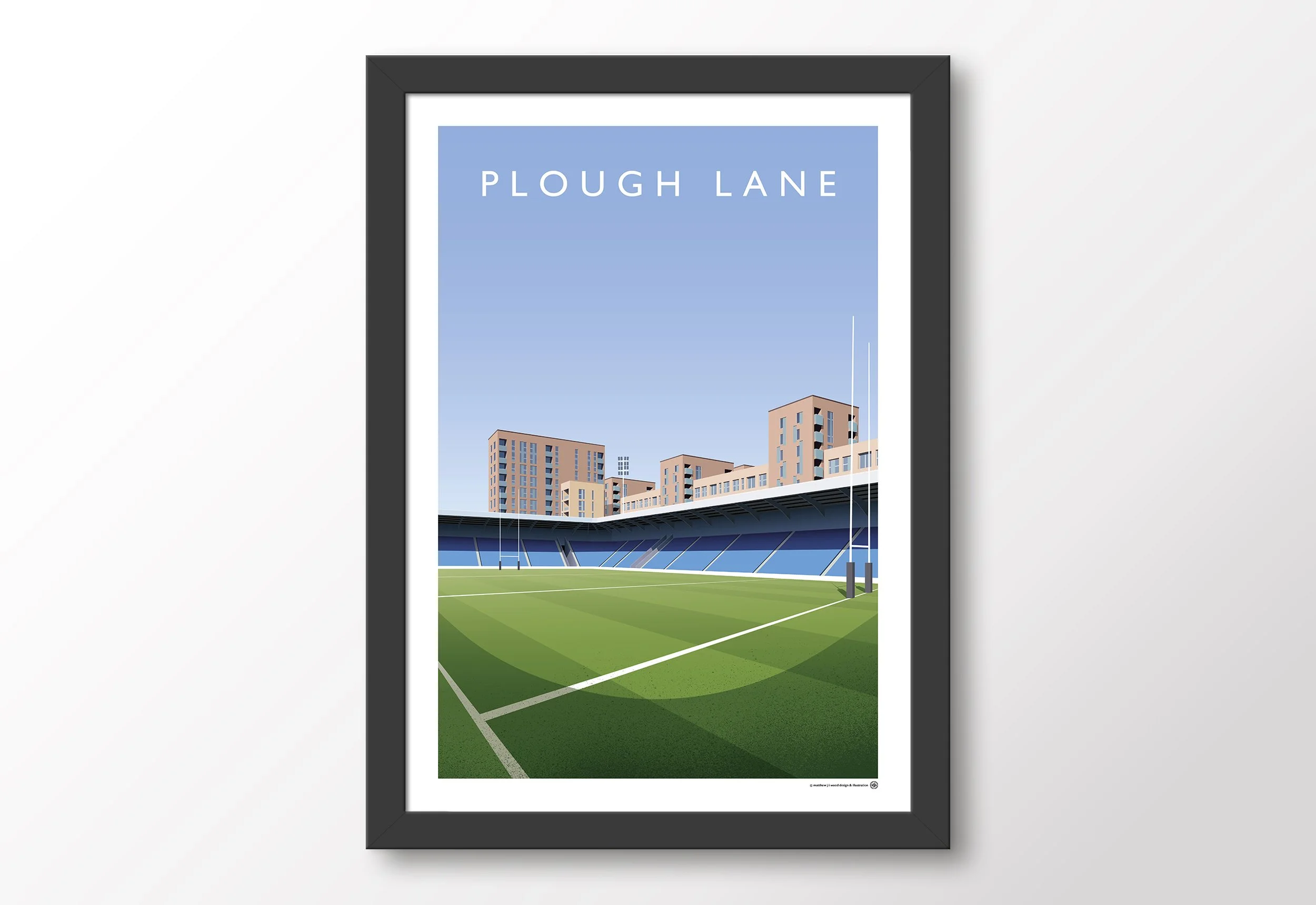 London-Broncos-Plough-Lane-Poster-Rugby-League-Print
