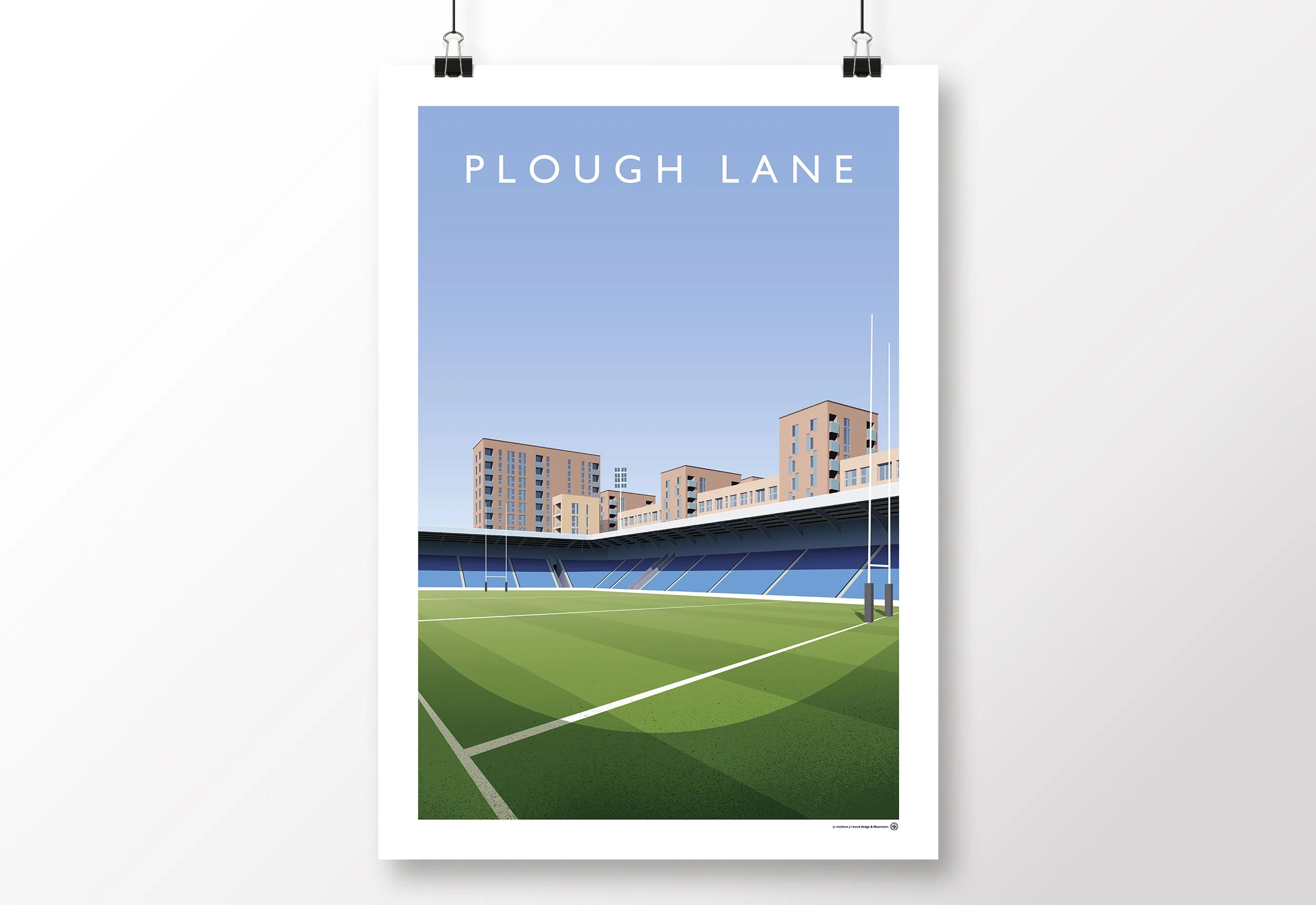 London-Broncos-Plough-Lane-Poster-Rugby-League-Print
