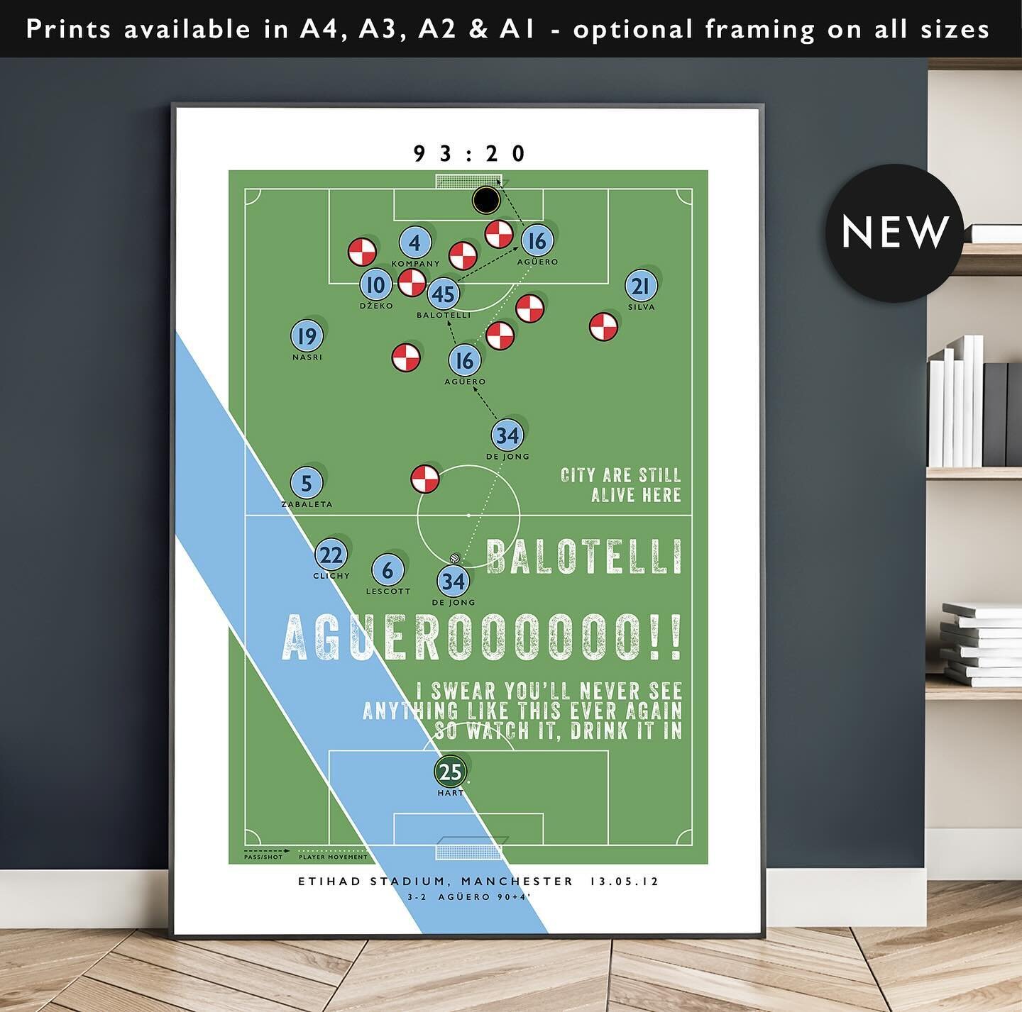 Better late than never...

NEW: Aguero 93:20 Print

Prints available in A4, A3, A2 &amp; A1 with optional framing 

Get 10% off until midnight with the discount code 
DRINK-IT-IN

Visit: matthewjiwood.com/goooal/aguero

#MCFC #ManCity #Manchester #fo