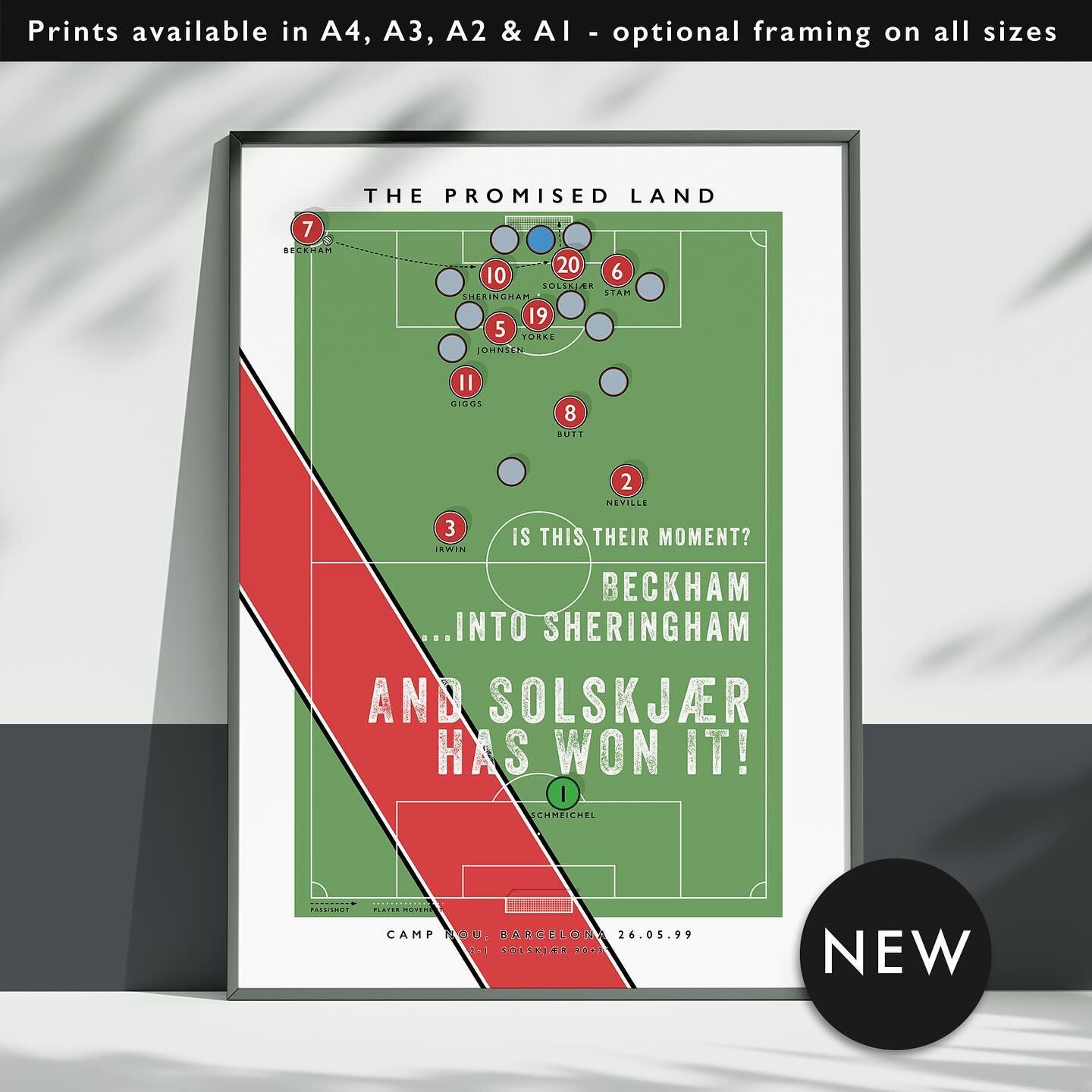 NEW: Manchester United Solskj&aelig;r 1999

Prints available in A4, A3, A2 &amp; A1 with optional framing 

Get 10% off until midnight with the discount code
THE-PROMISED-LAND

Shop now: matthewjiwood.com/goooal/solskja&hellip;

#MUFC #ManUnited #Man
