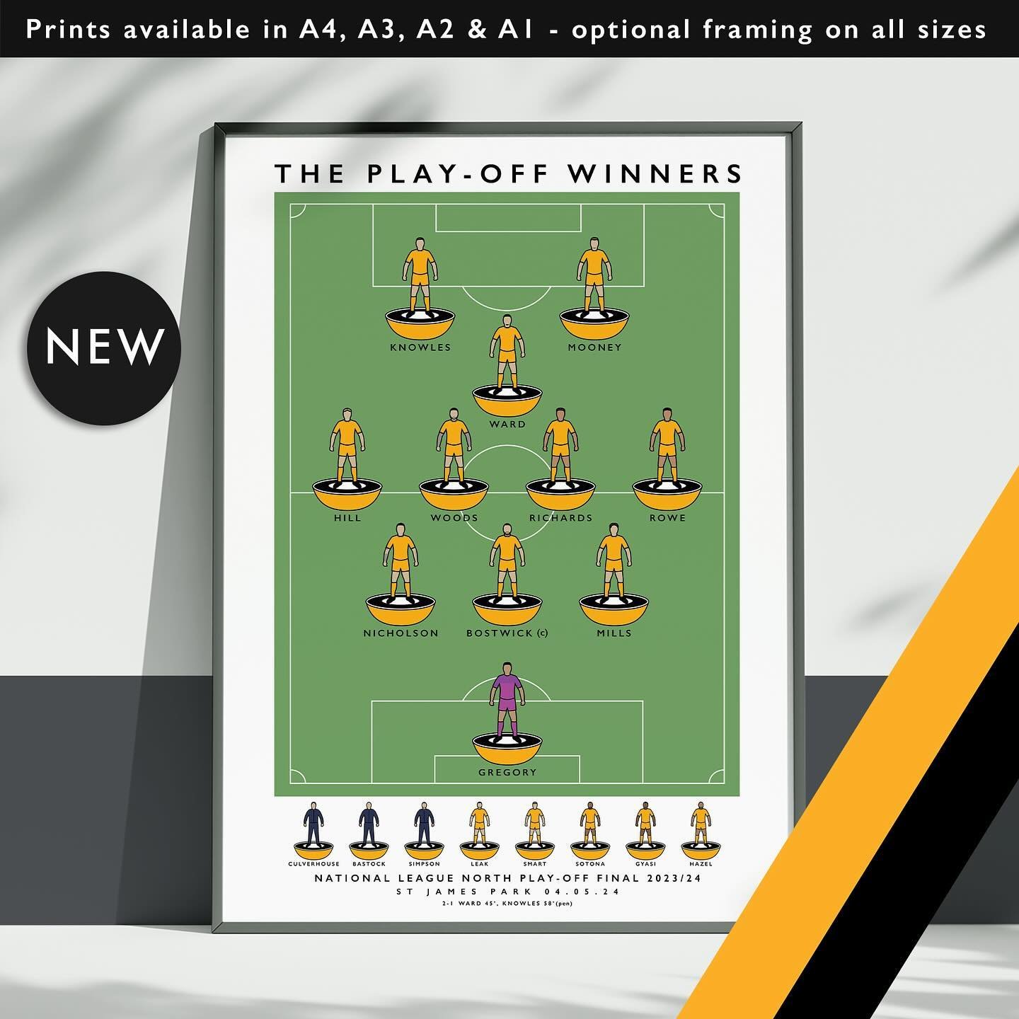 Boston United The Play-Off Winners 

Prints available in A4, A3, A2 &amp; A1 with optional framing 

Get 10% off until midnight with the discount code 
THE-PILGRIMS 

Shop now: matthewjiwood.com/subbuteo-teams&hellip;

#BostonUnited #BUFC #Pilgrims