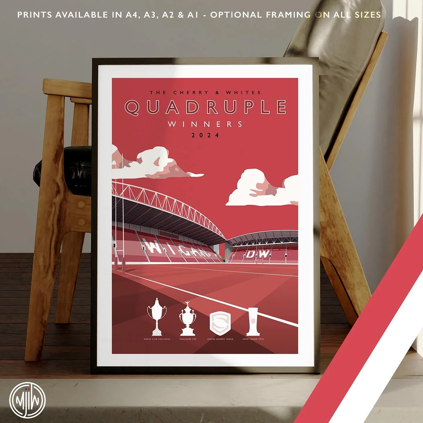 Wigan Warriors 2024 Quadruple Winners

Get 10% off until midnight with the discount code:
CHERRY-AND-WHITES

Shop now: matthewjiwood.com/rugby-league/w&hellip;

Prints available in A4, A3, A2 &amp; A1 with optional framing 

#Wigan #WiganWarriors #Ru